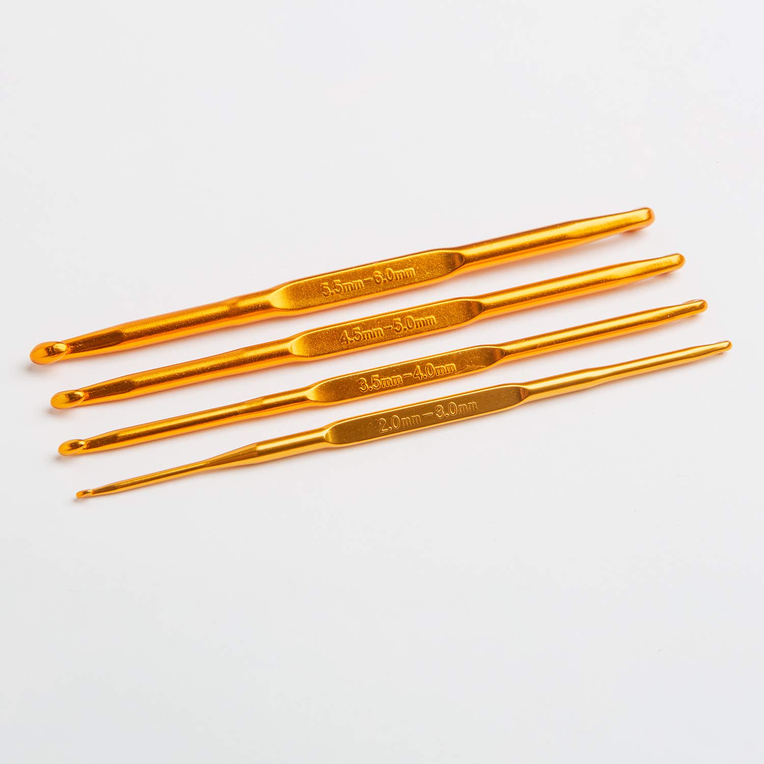 Premium Double Ended Crochet Hook Set - 14 Sizes (2.0mm-10.0mm) for Knitting & Crocheting | Ergonomic Comfort Grip | Perfect for Amigurumi, Blankets, Scarves & DIY Crafts