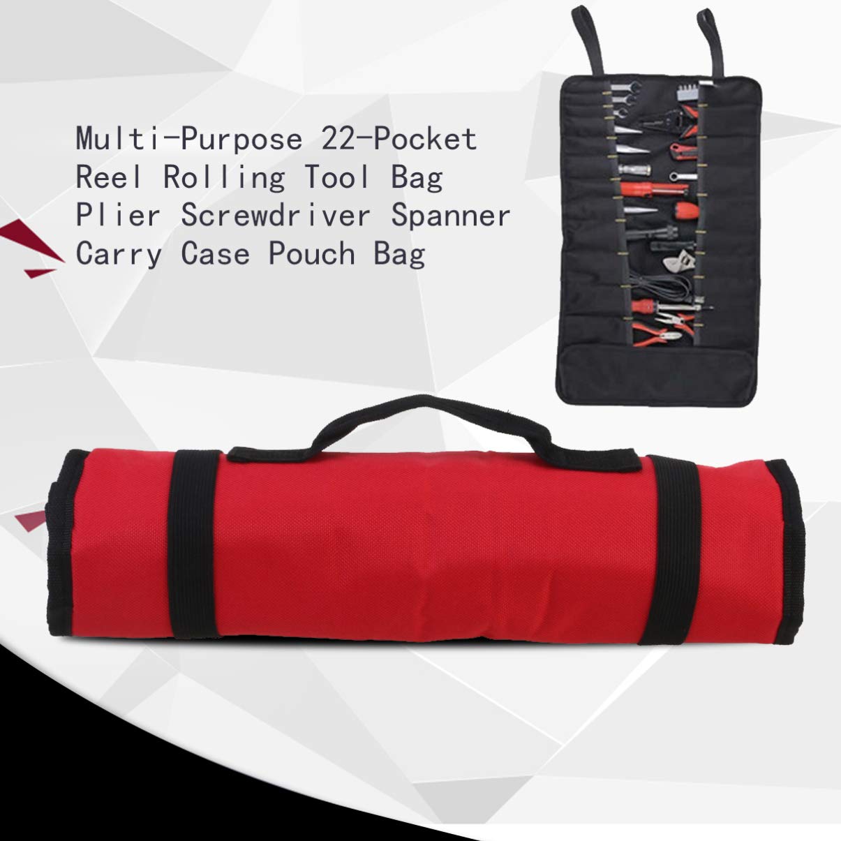 Professional Barber Case & Tool Organizer for Men - Zippered Wallet with Screwdriver Holder, Portable Tool Wrap & Rolling Tote Bag - Perfect for Barbers, Mechanics & DIY Enthusiasts (Workshop, Garage, On-the-Go)