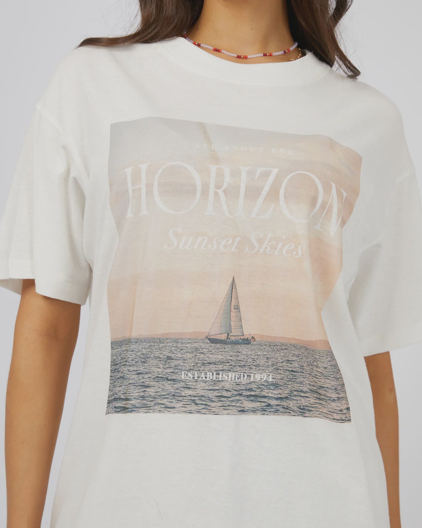 Horizon Oversized T-Shirt for Men & Women | Soft Cotton Relaxed Fit | Casual Streetwear & Loungewear | Perfect for Everyday Wear, Travel & Relaxing at Home
