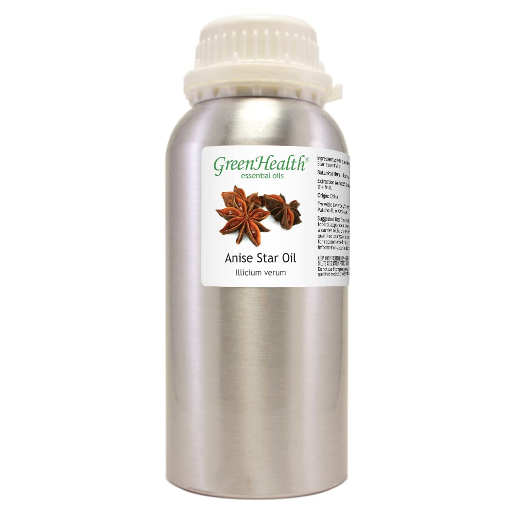 2 Pack - 16 fl oz 100% Pure Uncut Essential Oil in Premium Aluminum Bottles | Aromatherapy, Diffuser & Massage Use | GreenHealth Natural Wellness