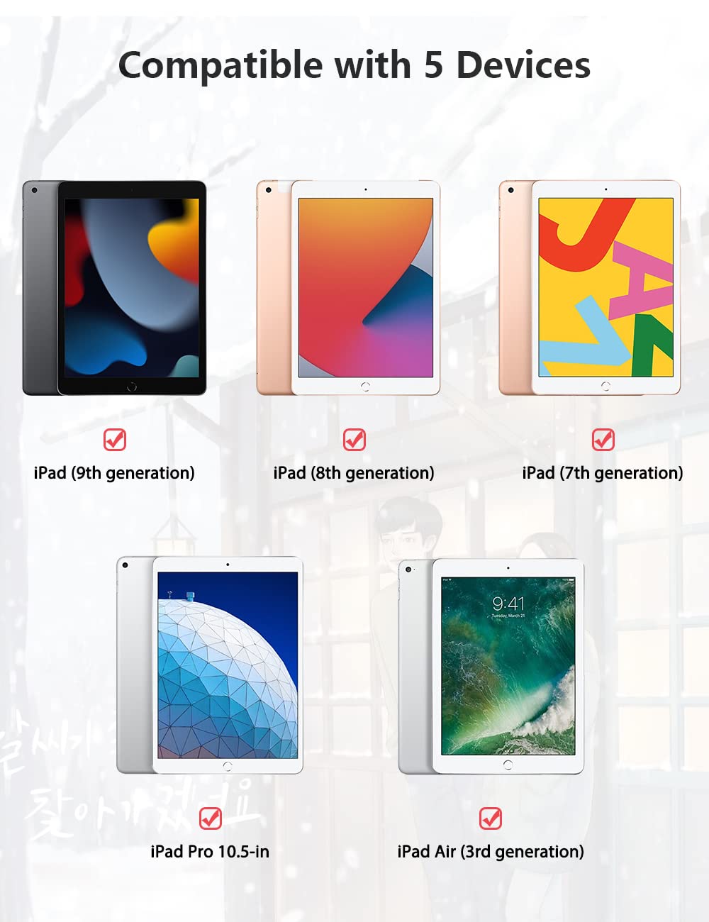 BENKS Matte PET Screen Protector for iPad 9th/8th/7th Gen (10.2 inch, 2021/2020/2019) & iPad Pro 10.5 (2017) / iPad Air 3 (2019) - Anti-Glare, Scratch-Resistant Protection for Work, Study, and Entertainment