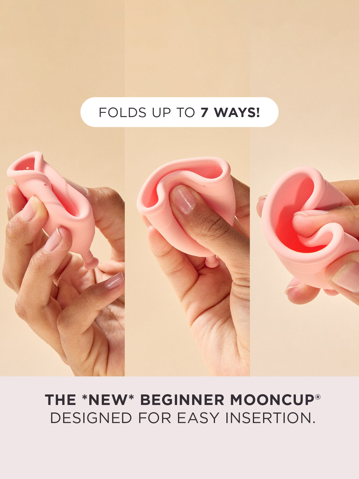 Mooncup Beginner Menstrual Cup - Size B for Light to Medium Flow | Reusable, Eco-Friendly Period Cup for Comfortable & Leak-Free Protection | Perfect for Active Lifestyles, Travel & Overnight Use