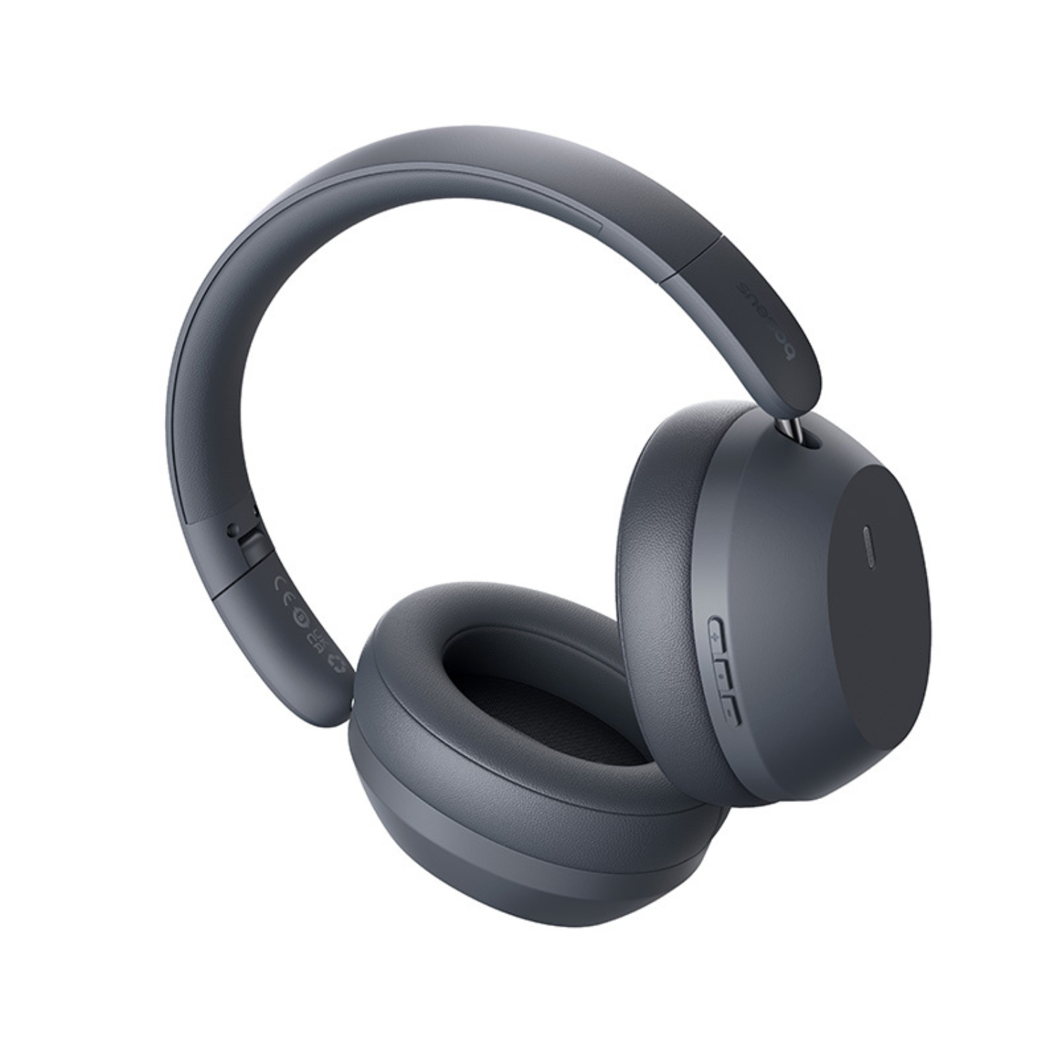 Baseus Bass 35 Max Wireless Bluetooth Headphones with Deep Bass - Gray | Perfect for Gym, Travel & Work from Home