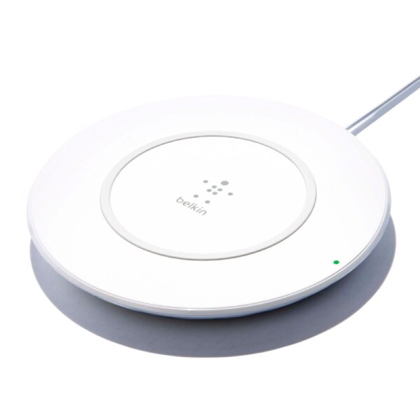 Belkin Boost Up Wireless Charger - Fast Qi-Certified Charging Pad for iPhone, Samsung, AirPods - White | Perfect for Home, Office & Nightstand Charging