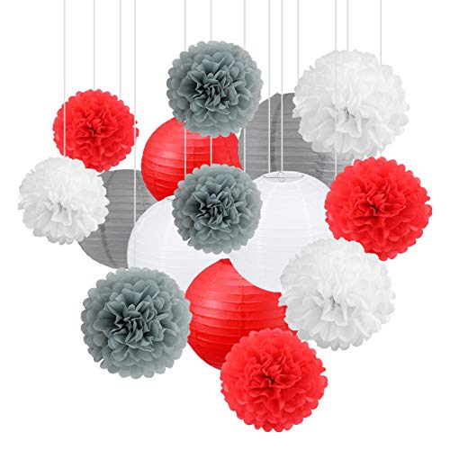 White ，red ,Grey