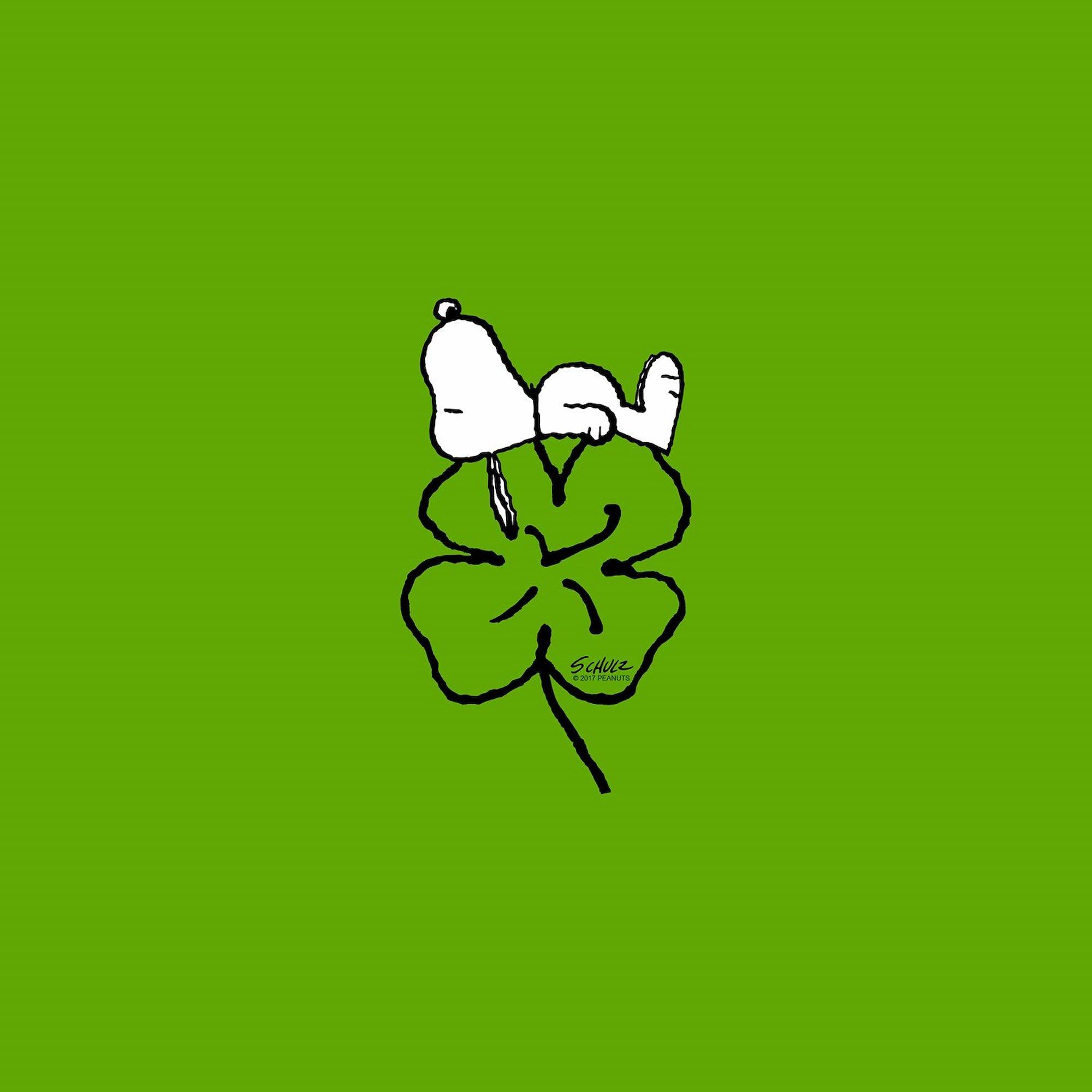 Peanuts Woodstock Lucky Square Sticker - 3x3 Inch Bumper Sticker Car Decal for Windows, Laptops & DIY Crafts - Funny Snoopy Gift for Fans