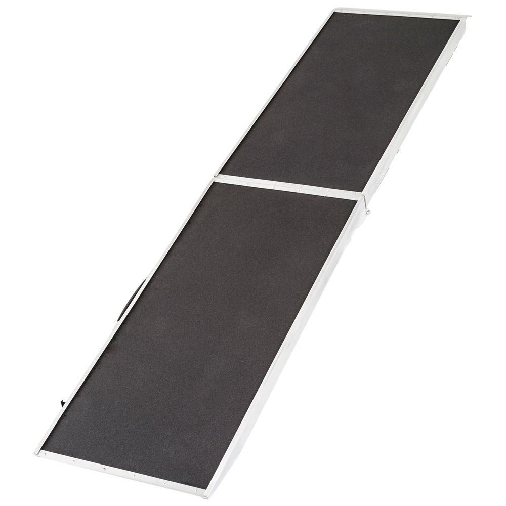Rage Powersports DR-07XW 82-Inch Lightweight Extra Wide Folding Aluminum Pet Ramp for Dogs & Cats - Black | Portable Vehicle Access Ramp for SUVs, Trucks & Vans