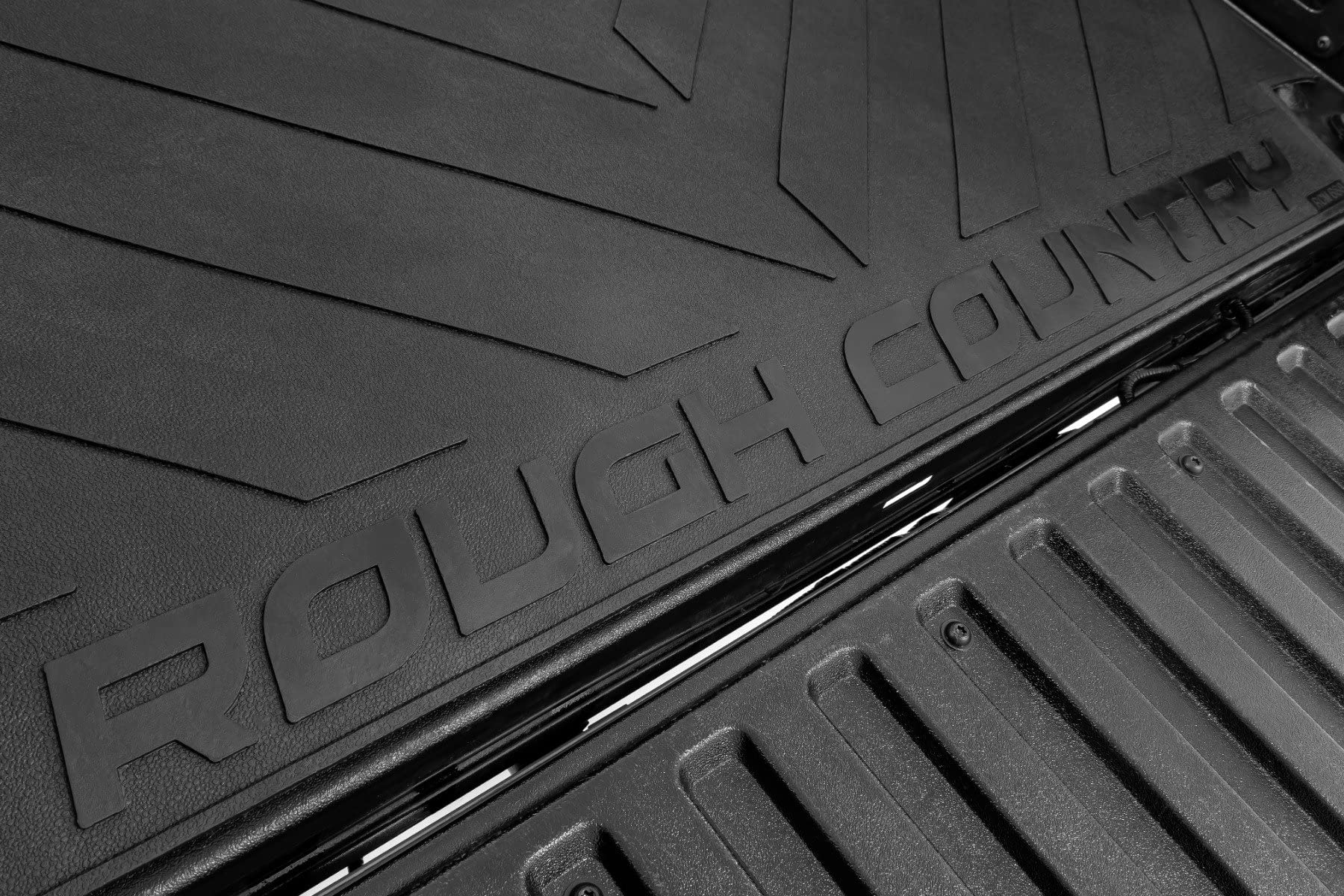 Rough Country Non-Slip Rubber Bed Mat for Toyota Tacoma 2005-2023 | Heavy Duty Truck Bed Liner | Fits 5-Foot (60-Inch) Short Bed | Tear-Resistant Protection for Hauling & Off-Road Use