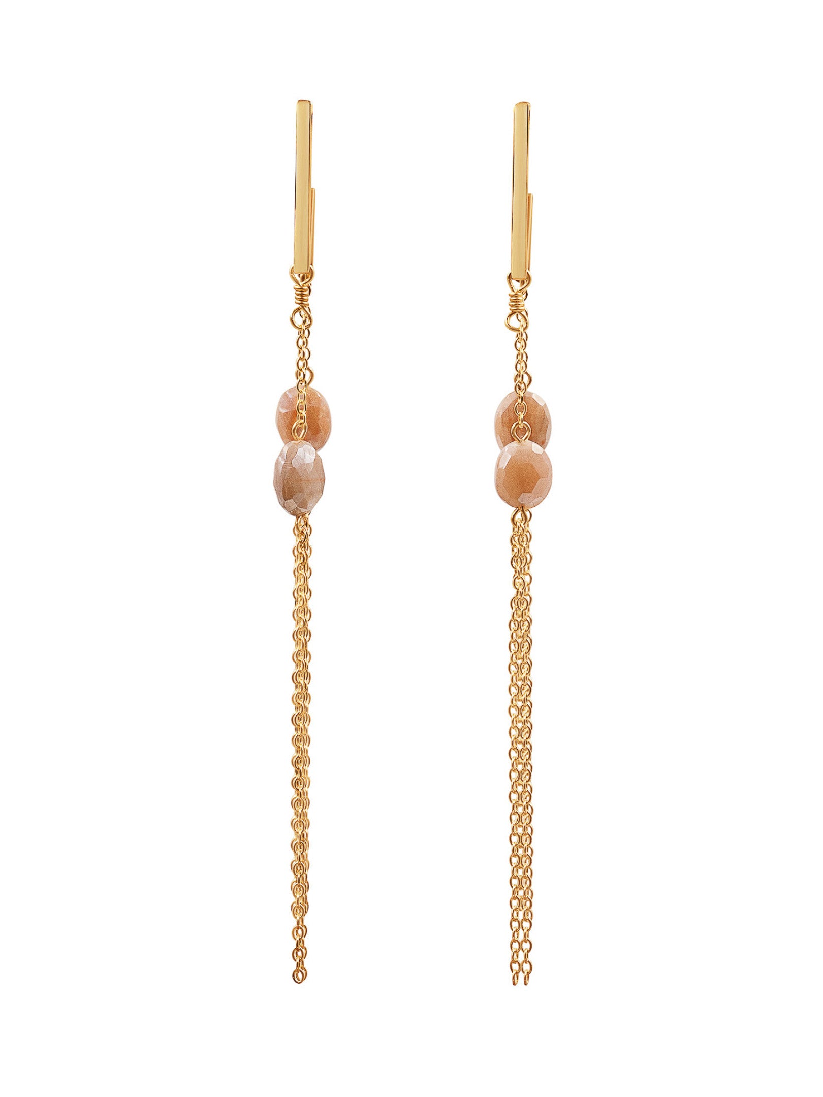 Doublicious Large Gemstone Earrings for Women - Elegant Statement Jewelry for Parties, Weddings & Special Occasions
