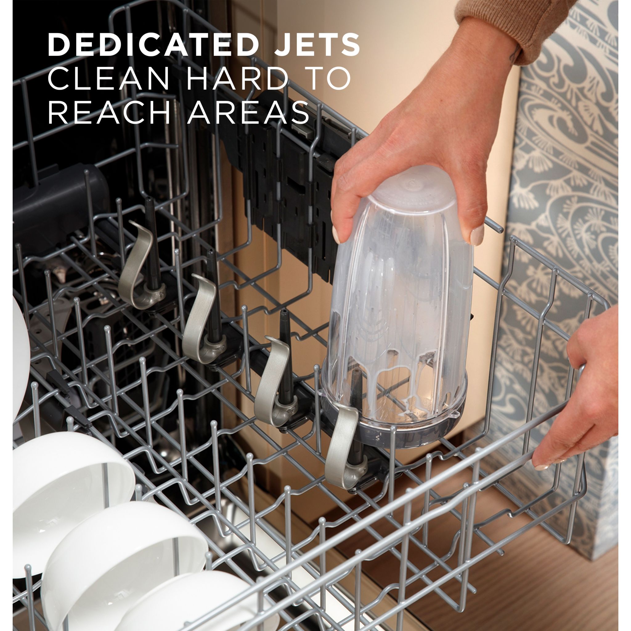 GE GDT670SYVFS Fingerprint Resistant Stainless Steel Built-In Dishwasher - Energy Star Certified for Efficient Cleaning | Perfect for Modern Kitchens and Busy Households