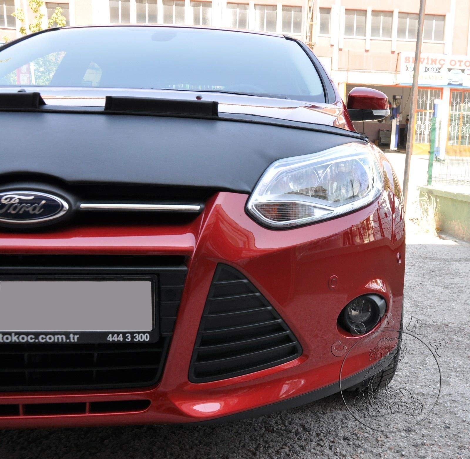 Ford Focus 2012-2014 Car Hood Protector Mask - Durable Bonnet Bra Cover for Weather Protection & Road Debris - Perfect for Daily Commute & Road Trips