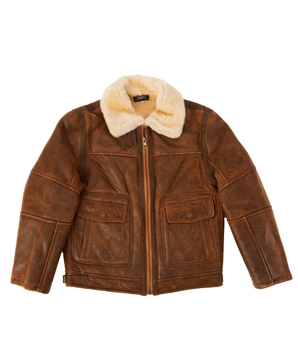 Premium Men's Nappa Bomber Jacket - Genuine Sheepskin Leather Coat for Winter | Stylish Outerwear for Casual & Business Occasions