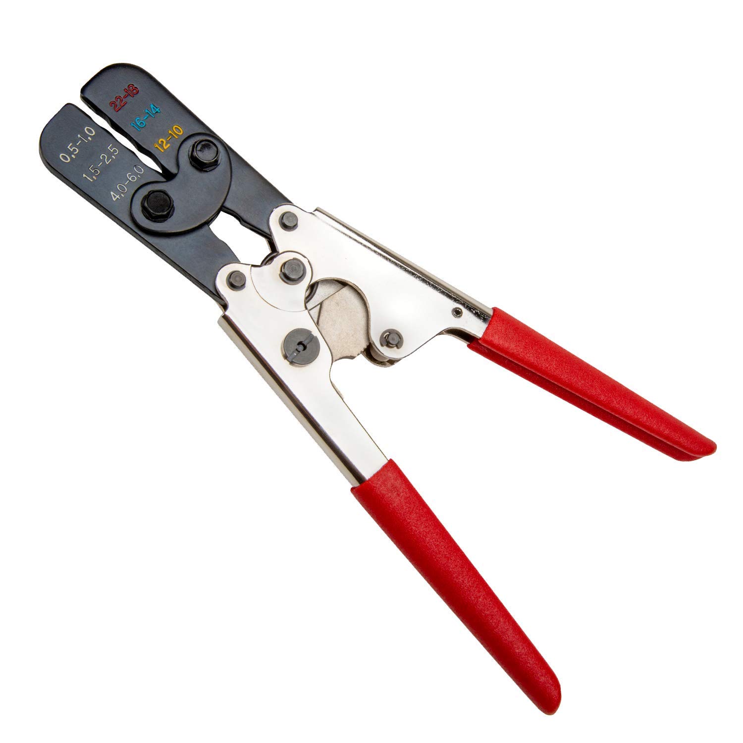 Professional Ratcheting Wire Crimper Tool - Master Appliance Pro Crimping Pliers for Electric & Heat Shrink Connectors (35084) - Perfect for Electrical Repairs, DIY Projects, and Professional Wiring Installations