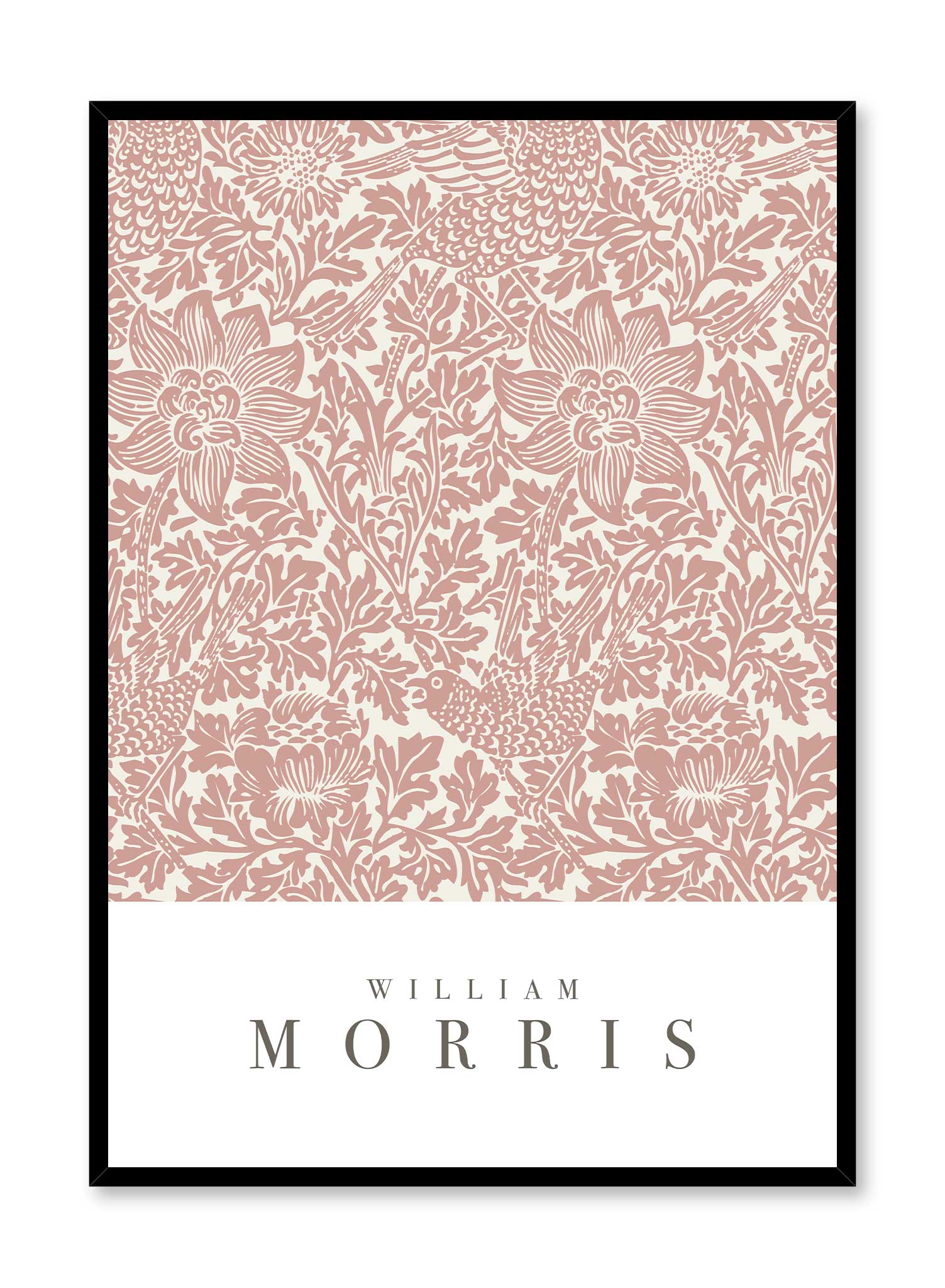 Morris Flowers Wall Art Poster - Vintage Floral Print for Home Decor, Living Room, Bedroom & Office - Perfect for Gifts & Interior Design