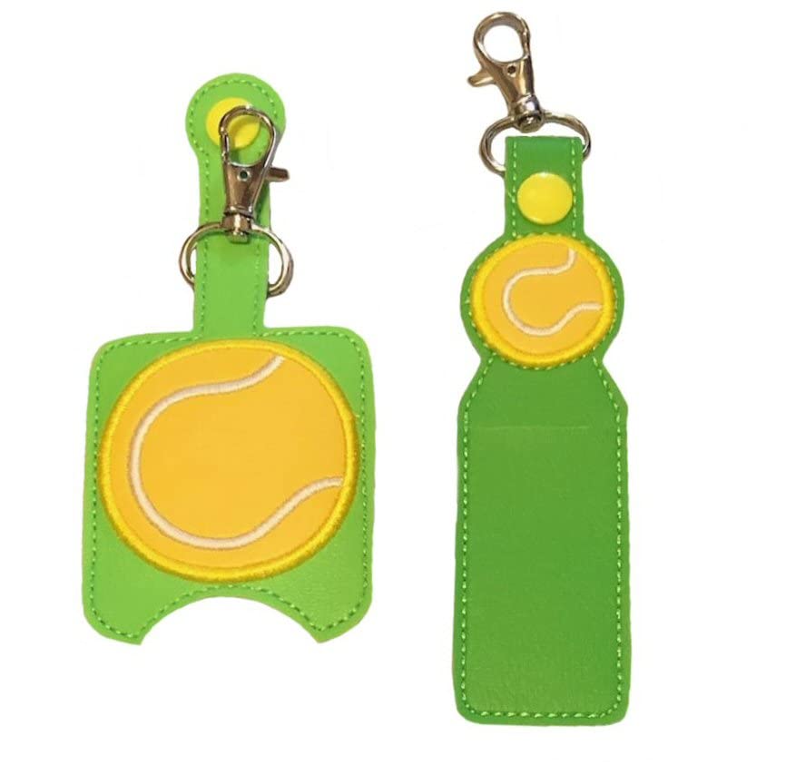 Tennis Ball Hand Sanitizer Holder & Lip Balm Case - Portable Sports Accessory for Gym, Hiking, and Outdoor Activities