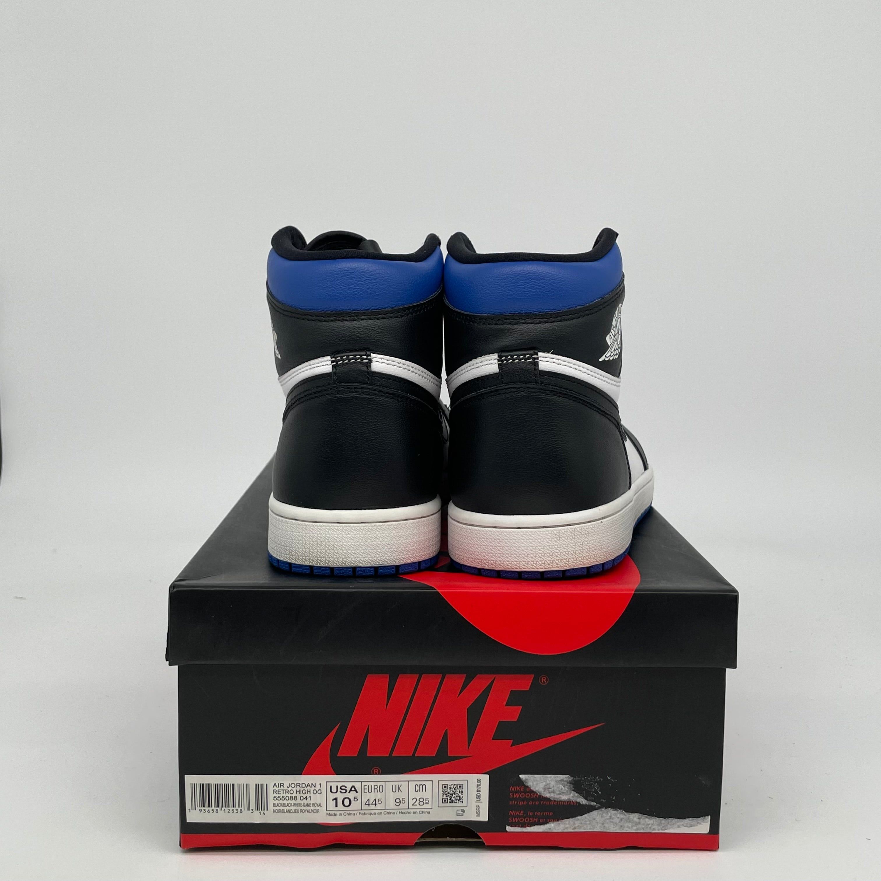 AIR JORDAN 1 ROYAL TOE Men's Basketball Shoes Size 10.5 - Style 555088-041 | Perfect for Streetwear & Sneaker Collectors