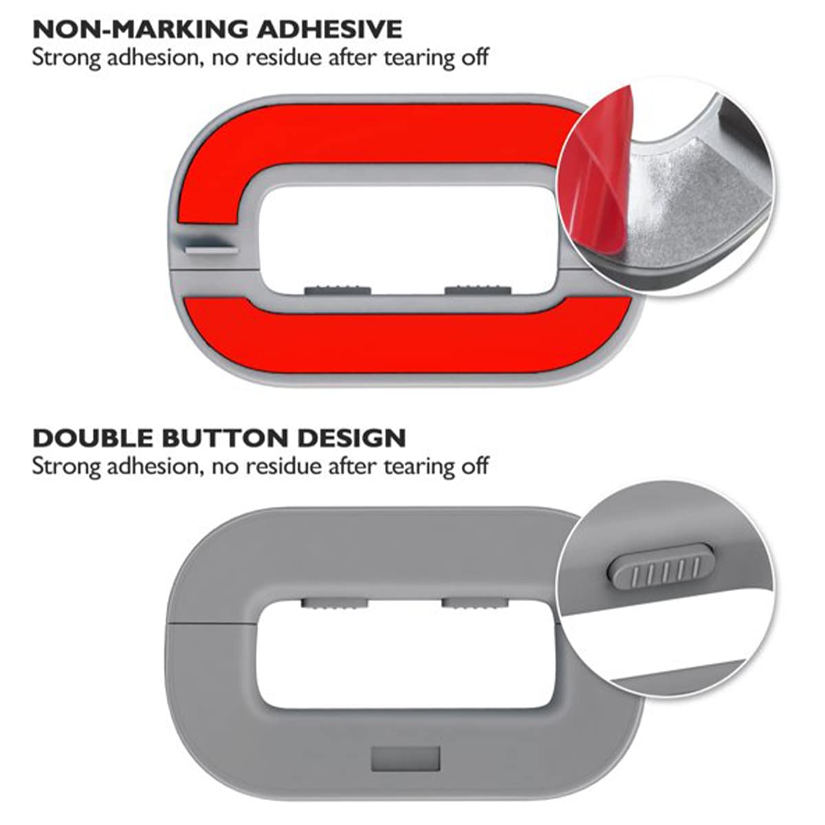 2 Pack Refrigerator Lock - Child Safety Fridge Freezer Door Latch for Toddlers & Kids - No Drill Adhesive Baby Proofing - Easy One Handed Installation - Perfect for Home, Kitchen & Daycare Safety