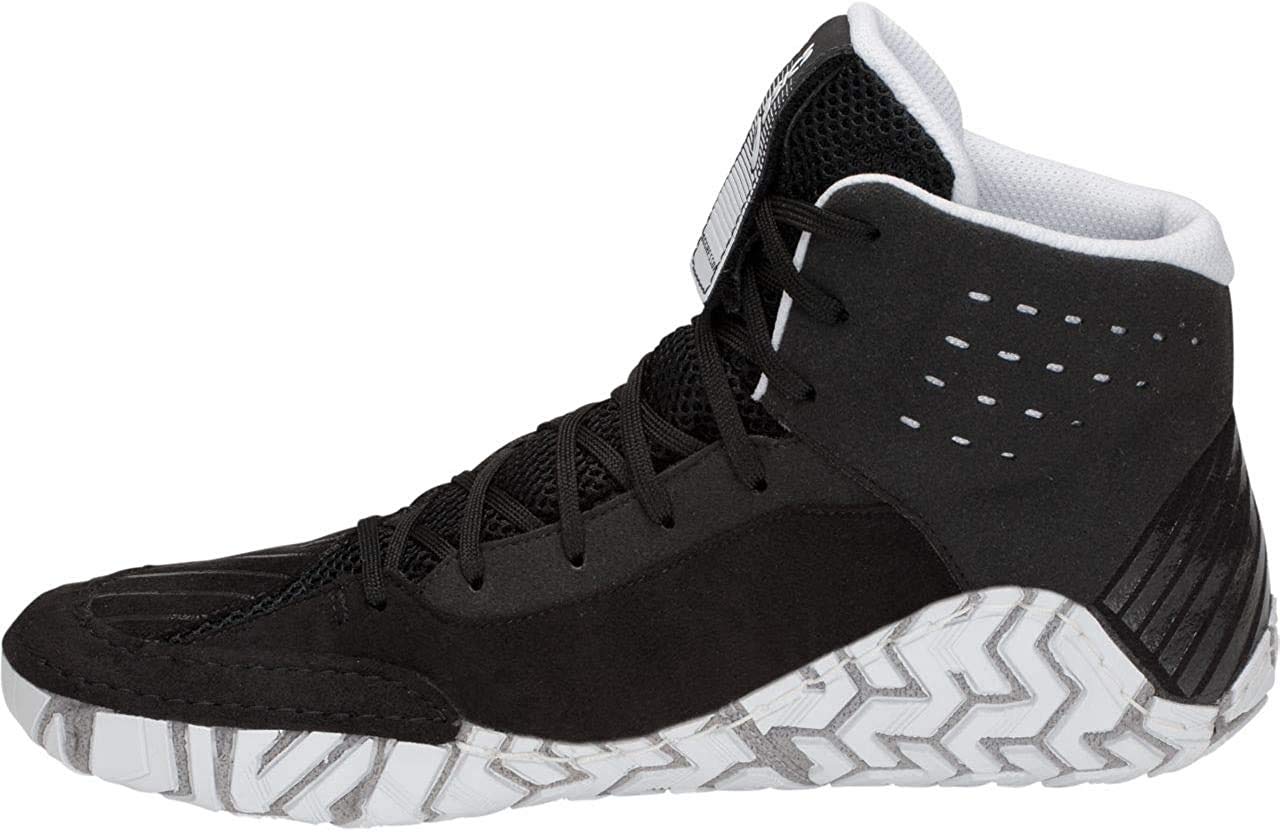 ASICS Aggressor 4 Wrestling Shoes for Men - Black/Black Size 11 D (M) - Lightweight & Durable for Wrestling, Training & Gym Workouts