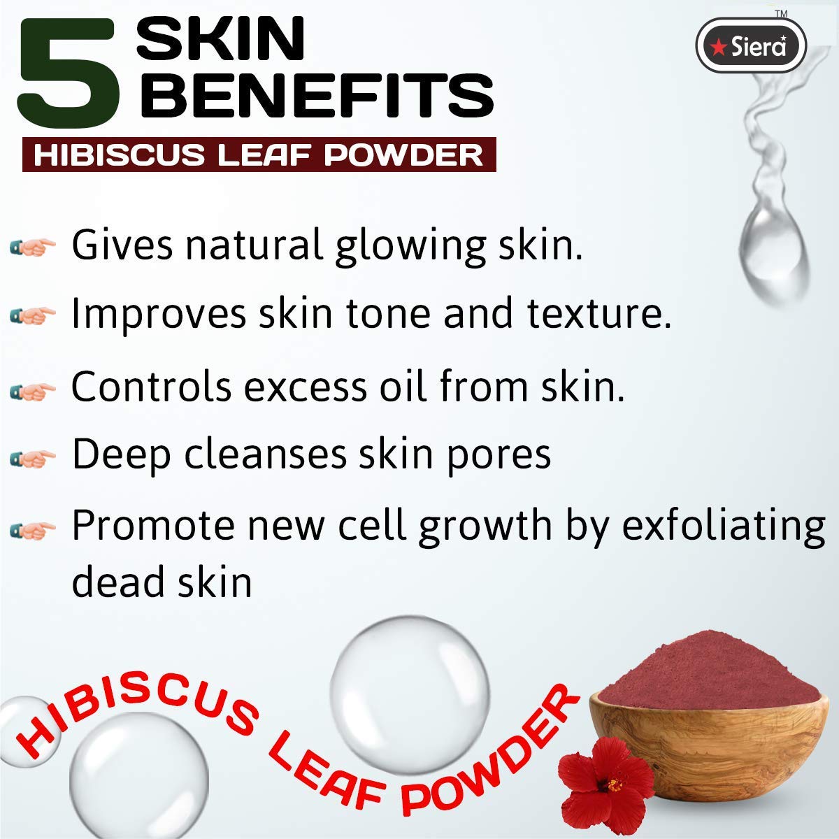 Organic Hibiscus Powder 1kg (2.2 lbs) - Natural, Vegan, Gluten-Free - Perfect for Smoothies, Teas, and Skincare DIY