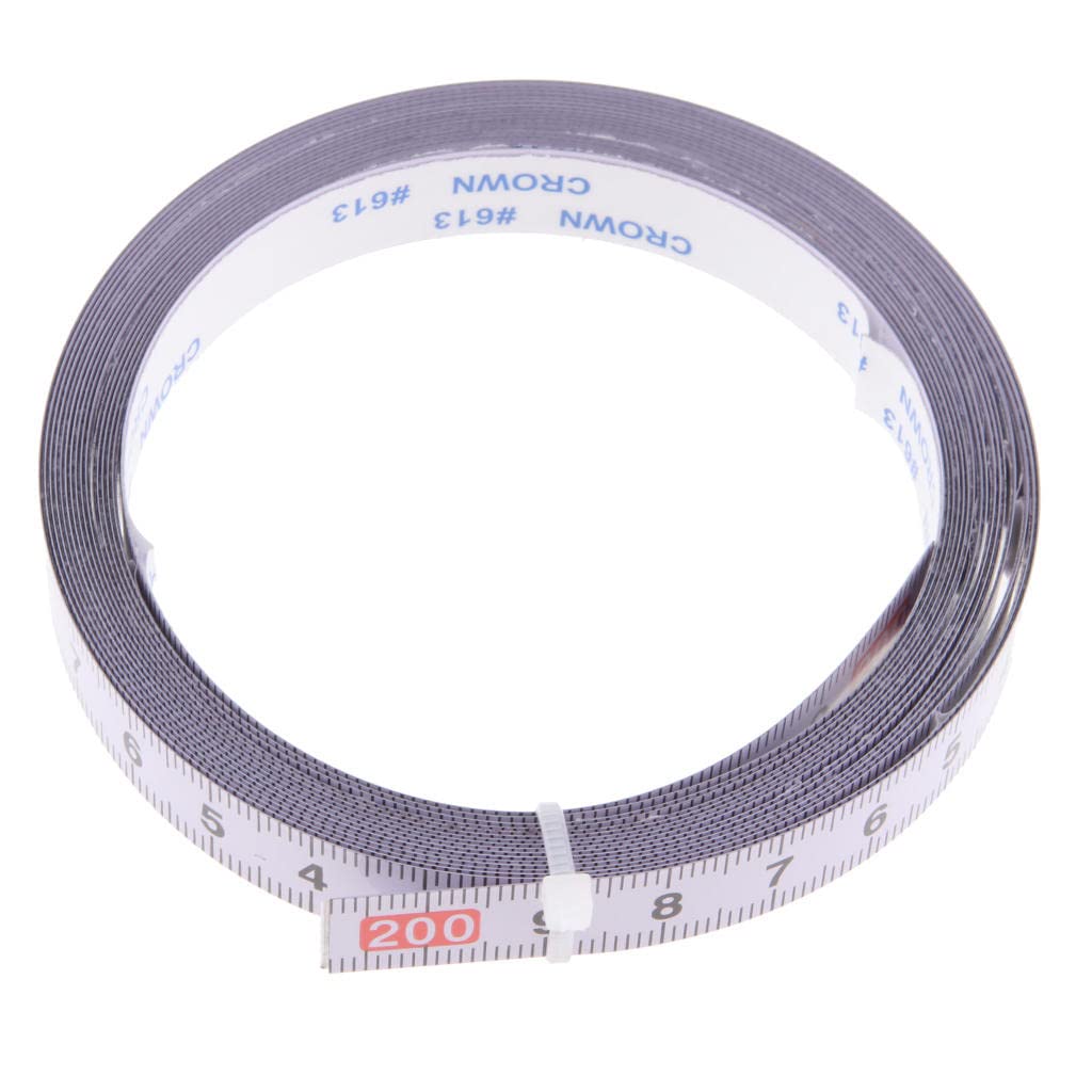 Flameer Self-Adhesive Miter Saw Tape Measure - 2M for Woodworking & DIY Projects