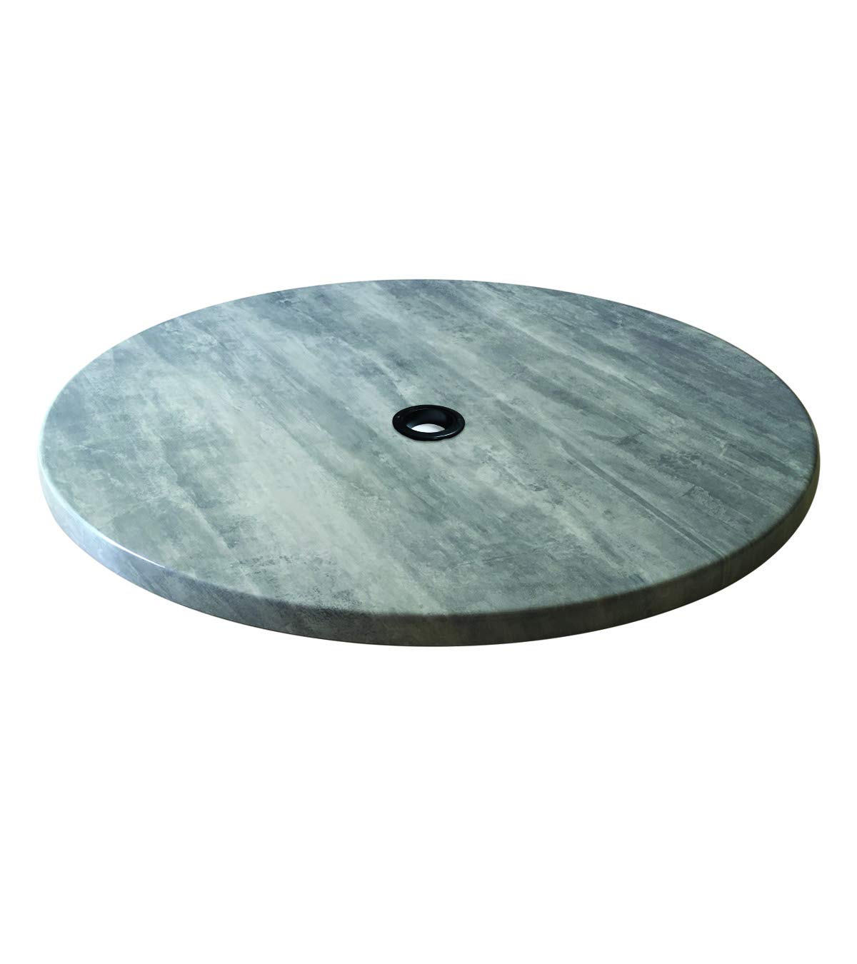 Holland Bar Stool Co. 36 Inch Round Greystone All-Weather EnduroTop Dining Table with Umbrella Hole - Perfect for Patio, Deck, Backyard & Outdoor Entertaining