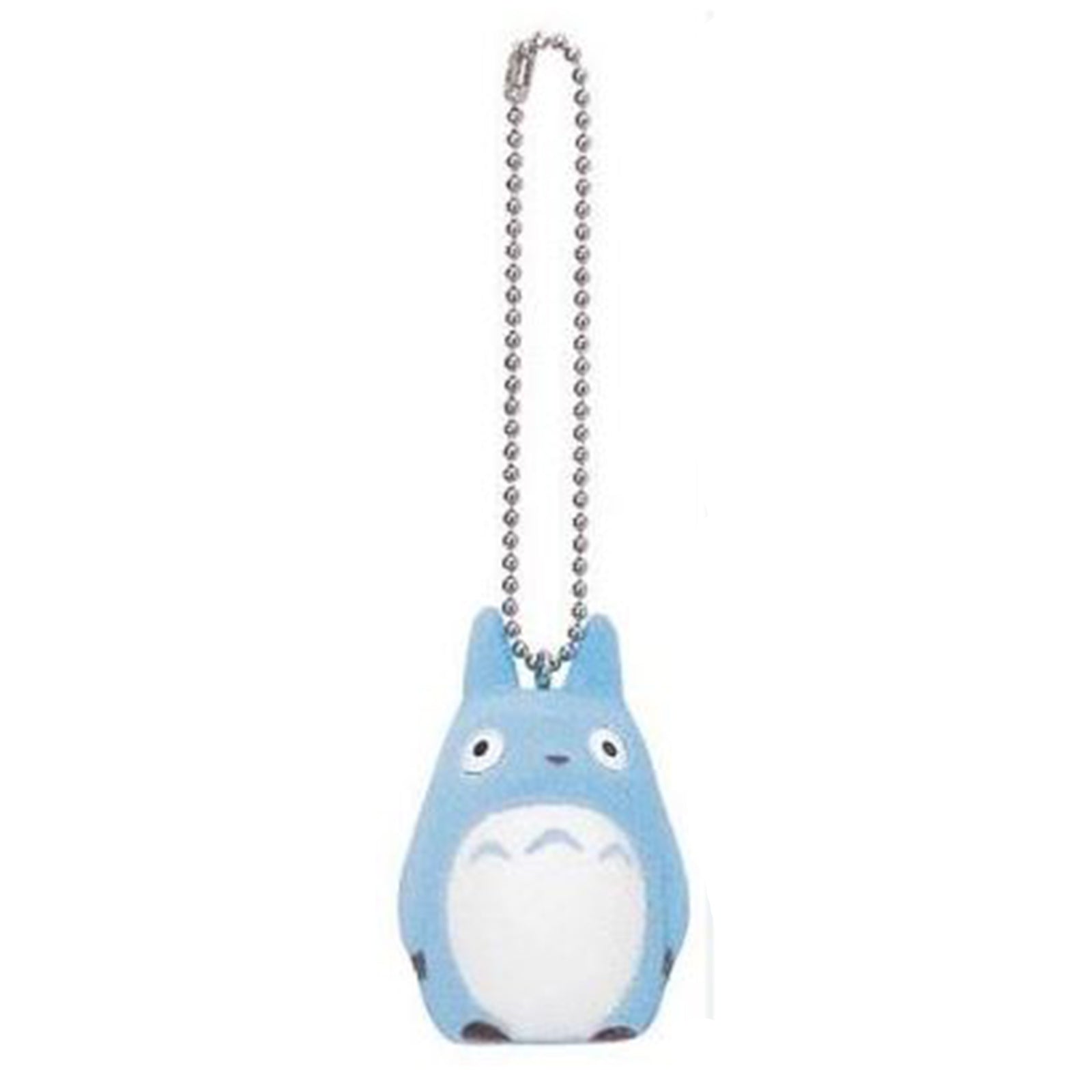 Bandai Sekiguchi My Neighbor Totoro Blue Totoro Flocked Keychain - Cute Anime Collectible Keyring for Ghibli Fans - Perfect for Backpacks, Gifts & Studio Ghibli Merchandise Collection