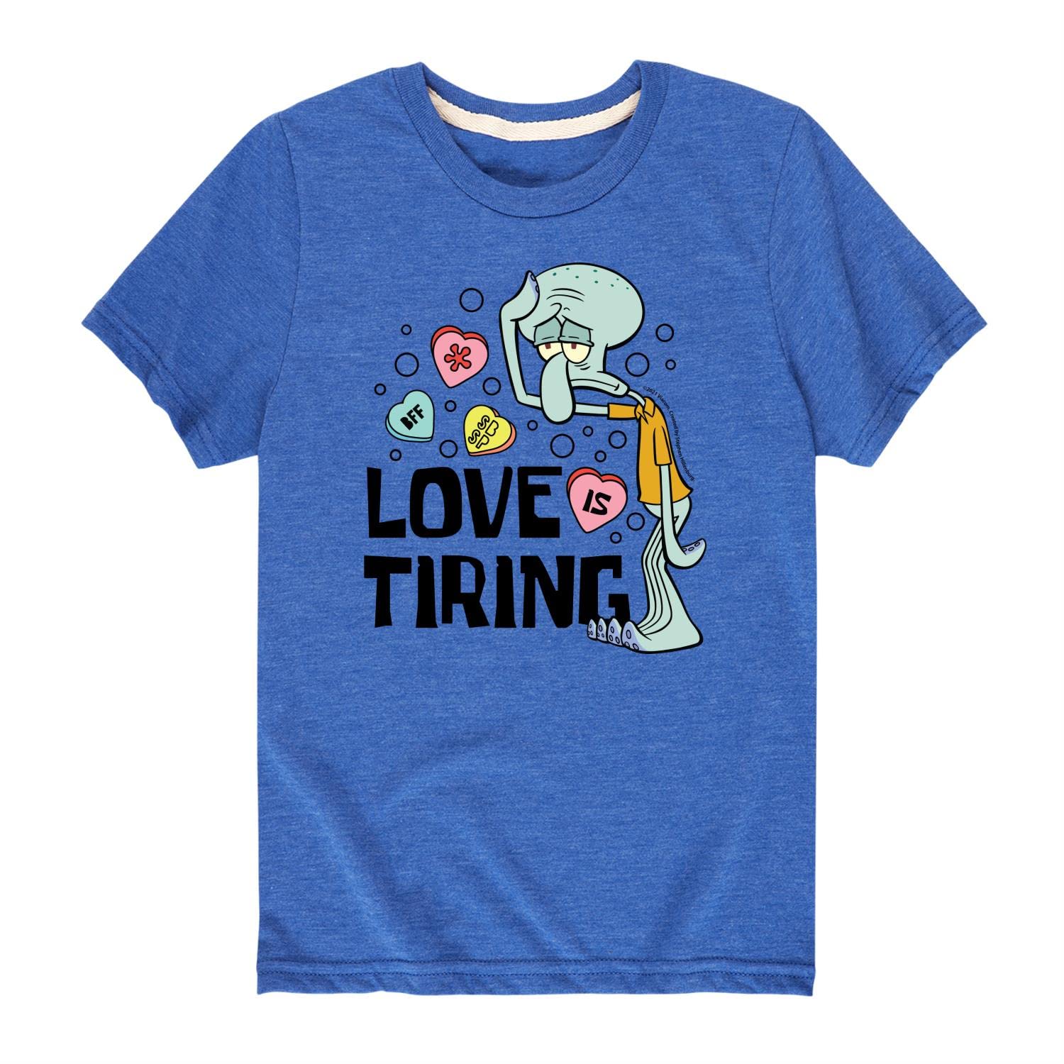 SpongeBob SquarePants Valentine's Day Graphic T-Shirt for Toddlers & Kids - Cute Cartoon Short Sleeve Tee - Perfect for School, Parties & Family Photos