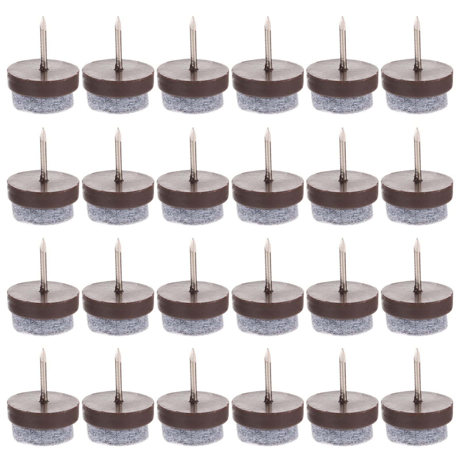 VILLCASE 60-Piece Anti-Slip Furniture Pads - Round Felt Nail Protectors for Noise Reduction & Floor Protection | Easy to Install Felt Pads for Chairs, Tables & Furniture | Home & Office Use