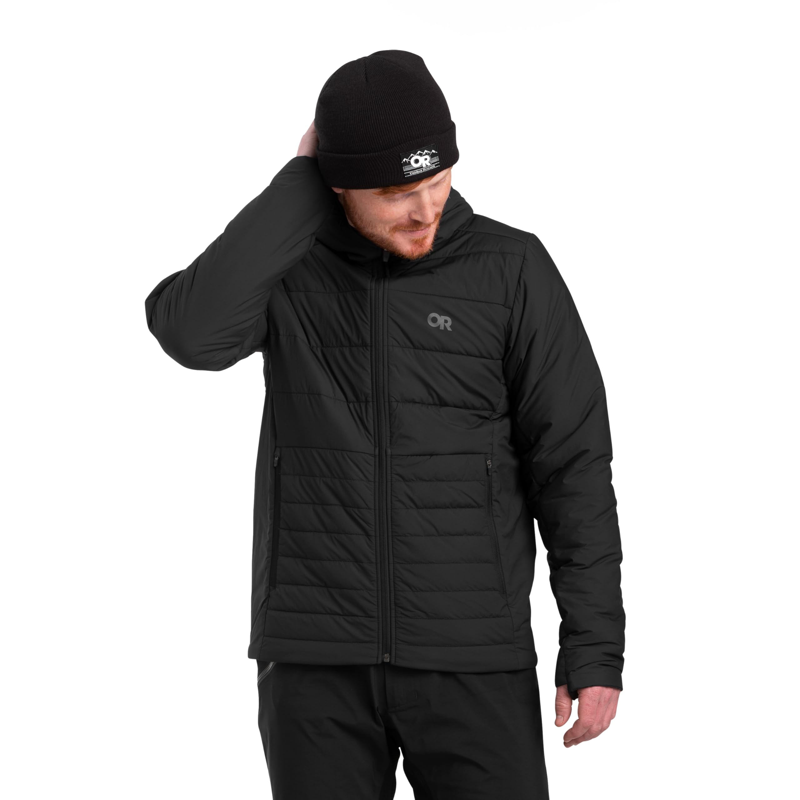 Outdoor Research Men's Shadow Insulated Hoodie - Lightweight Winter Jacket for Hiking & Camping - Water-Resistant Warm Fleece Pullover for Outdoor Adventures