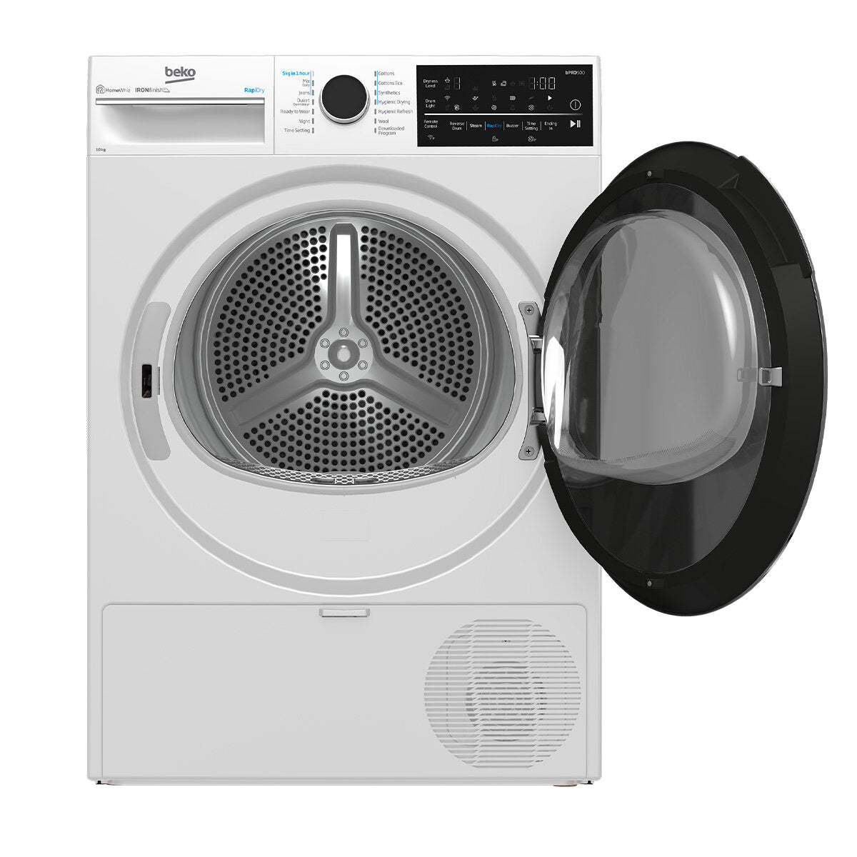 Beko BDPB104HW 10kg Hybrid Heat Pump Dryer with Steam Function | Energy Efficient Laundry Appliance | 5 Year Warranty | Perfect for Apartments & Small Homes