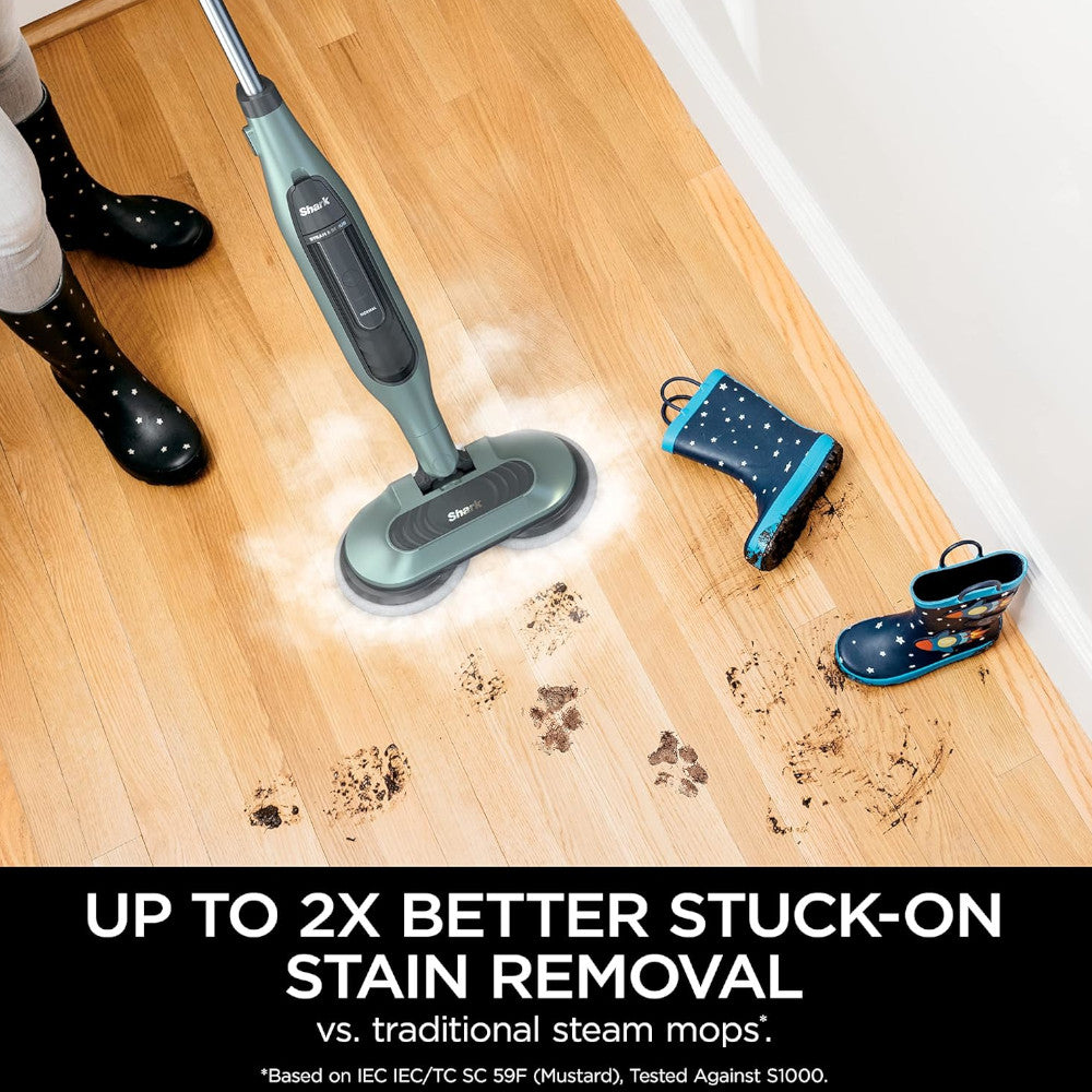 Shark S7005C All-in-One Hard Floor Steam Mop with Scrubbing & Sanitizing - Factory Serviced with Home Essentials Warranty - Perfect for Tile, Laminate & Hardwood Floors