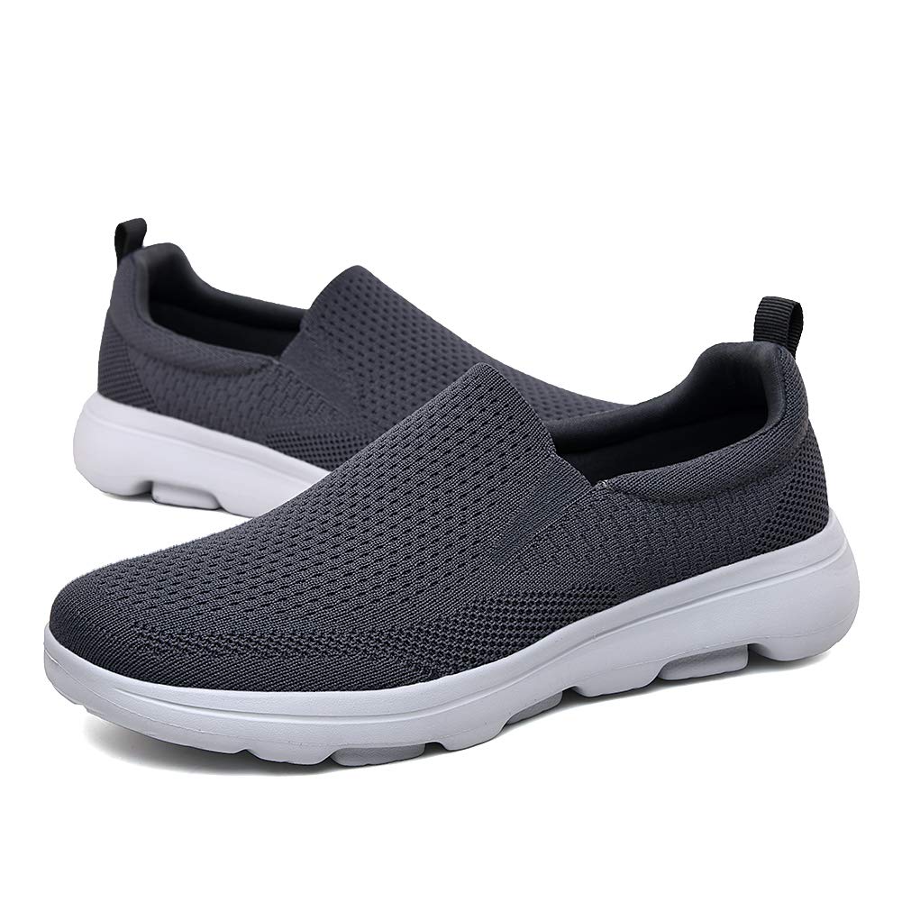 TIOSEBON Men's Breathable Mesh Slip-On Loafers - Lightweight Walking Shoes for Work, Driving & Tennis | Comfortable Casual Shoes for Daily Wear, Travel & Outdoor Activities