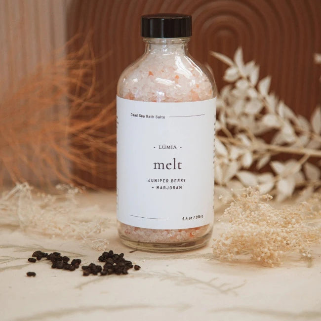 Lumia Botanicals Dead Sea Bath Salts - Natural Mineral Soak for Relaxation & Muscle Relief, Spa Quality Bath Salt for Stress Relief & Skin Hydration - Perfect for Home Spa, Gift Sets & Self-Care Rituals