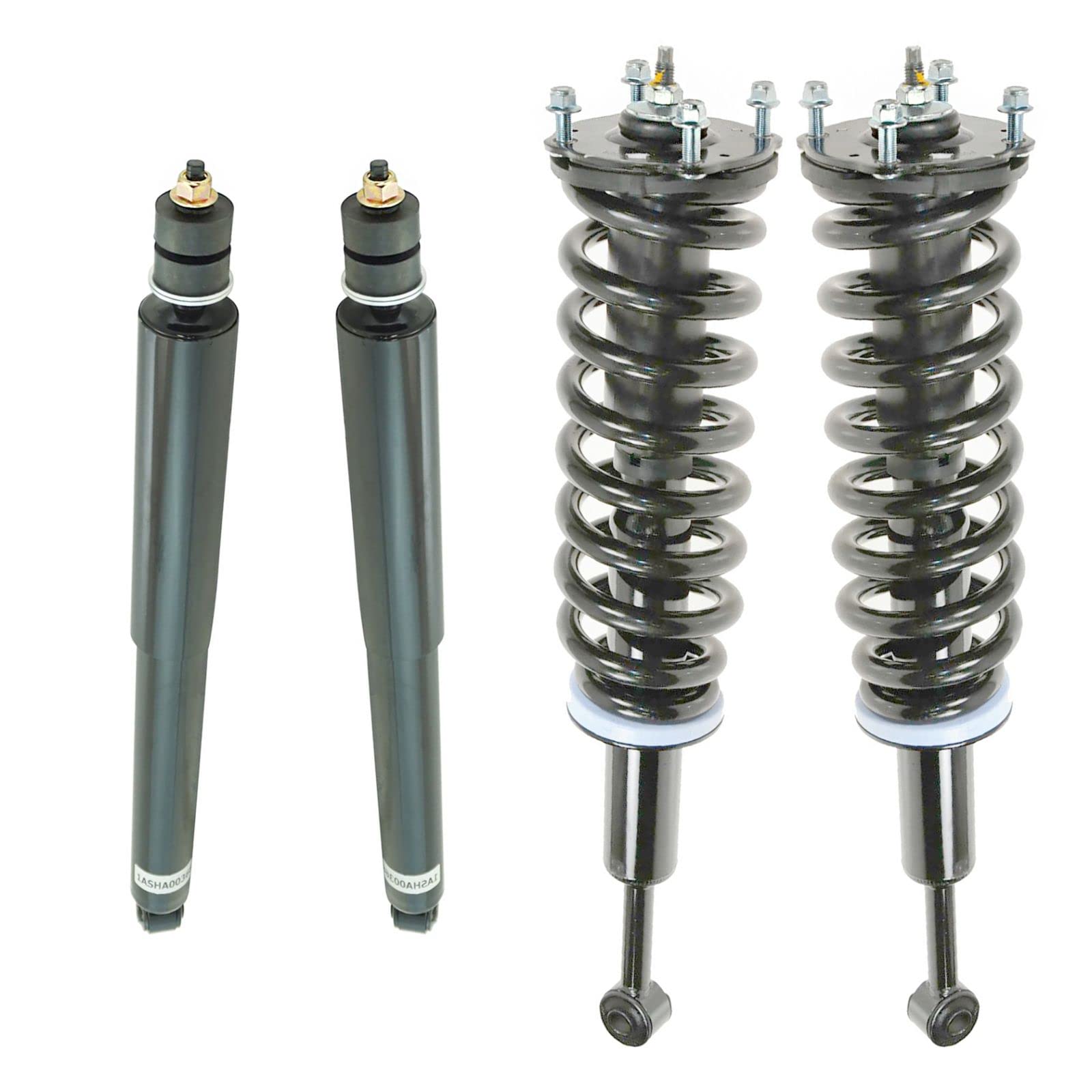 Complete Loaded Strut Shock Absorber Kit - Front & Rear 4pc Set for Toyota Tundra (2007-2021) | Premium Suspension Replacement | Smooth Ride for Off-Road & Daily Commuting