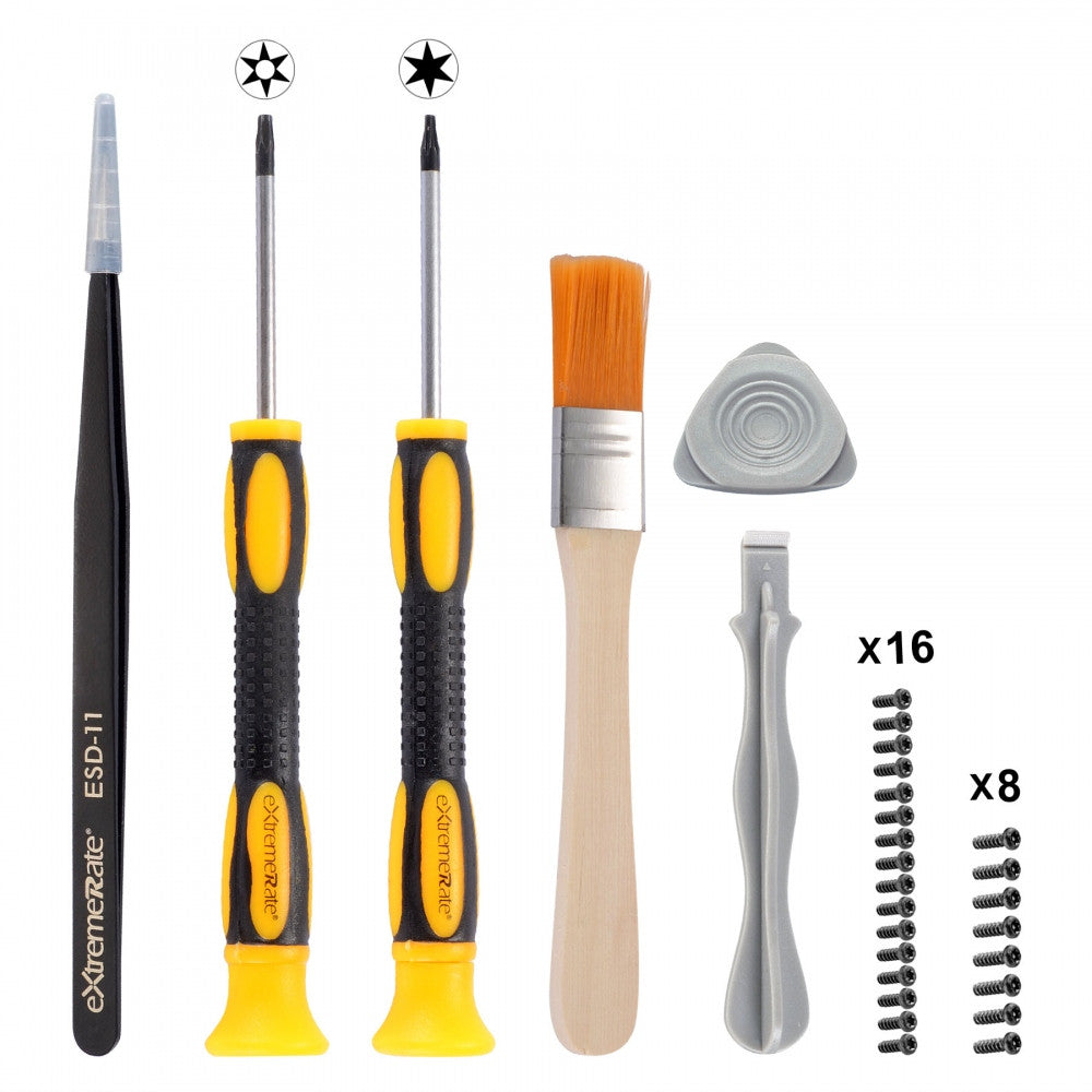 eXtremeRate T6 T8H Screwdriver Set - Professional Opening Tools for Xbox One, Xbox 360, Xbox Series S/X Controller Repair (XBOWP0041GC) - Perfect for DIY Controller Mods & Fixes