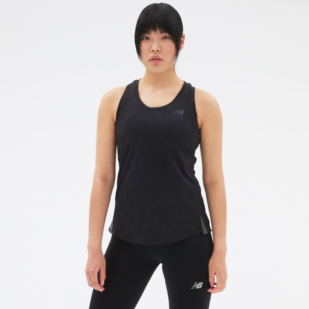 New Balance Women's Q Speed Jacquard ICEx Tank Top - Lightweight Breathable Workout Shirt for Running, Yoga & Gym Training
