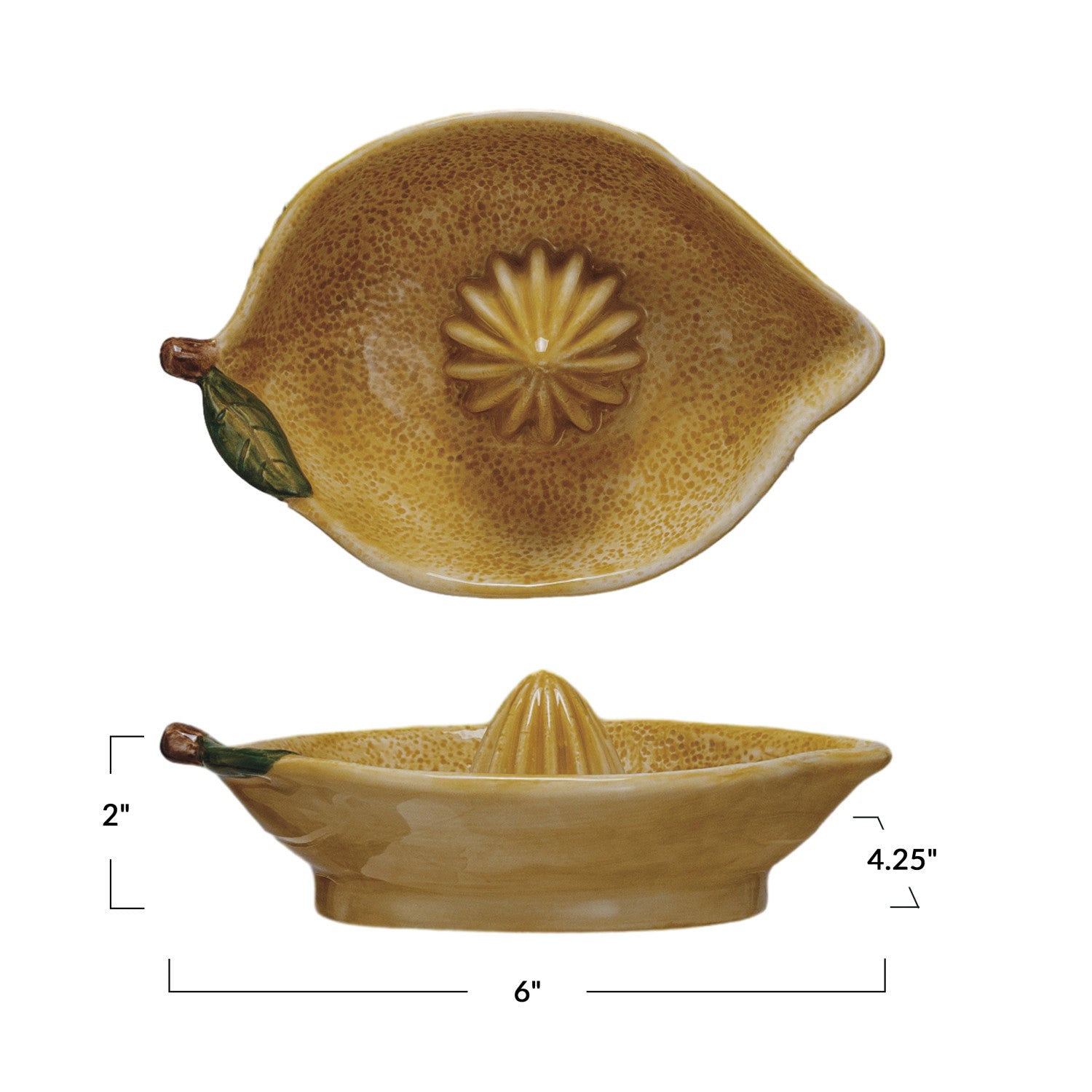 Premium Ceramic Lemon Squeezer - Handmade Juicer for Fresh Lemonade, Cocktails & Cooking - Perfect for Kitchen, Bar & Home Decor