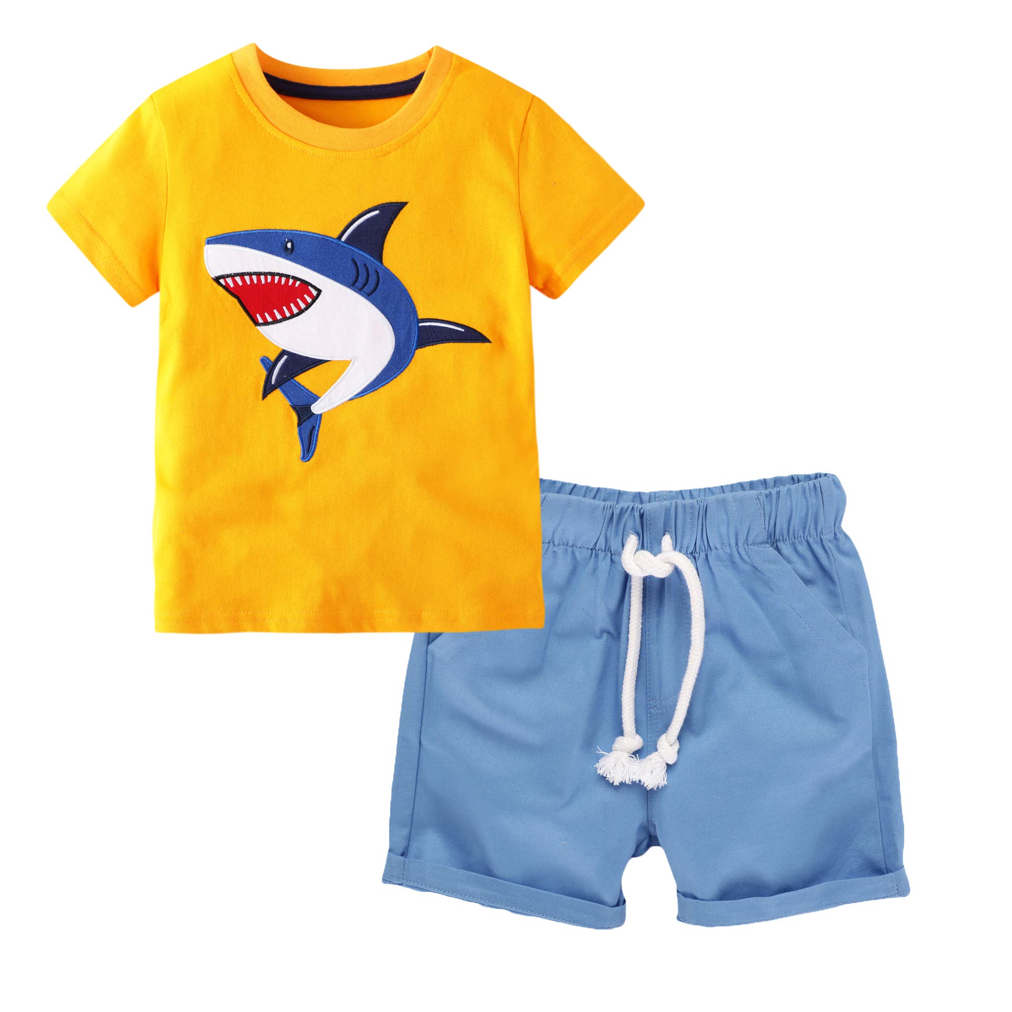BIBNice Boys Summer Outfits 2-7T - Cute Toddler Shirt and Shorts Sets for Kids | Perfect for Playdates, Beach Trips & Outdoor Adventures