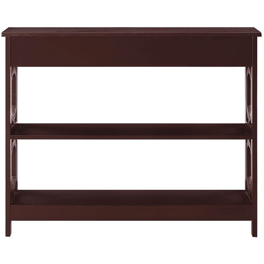 Pemberly Row Modern Espresso Wood Storage Console Table - Entryway, Living Room & Hallway Organizer with Stylish Design