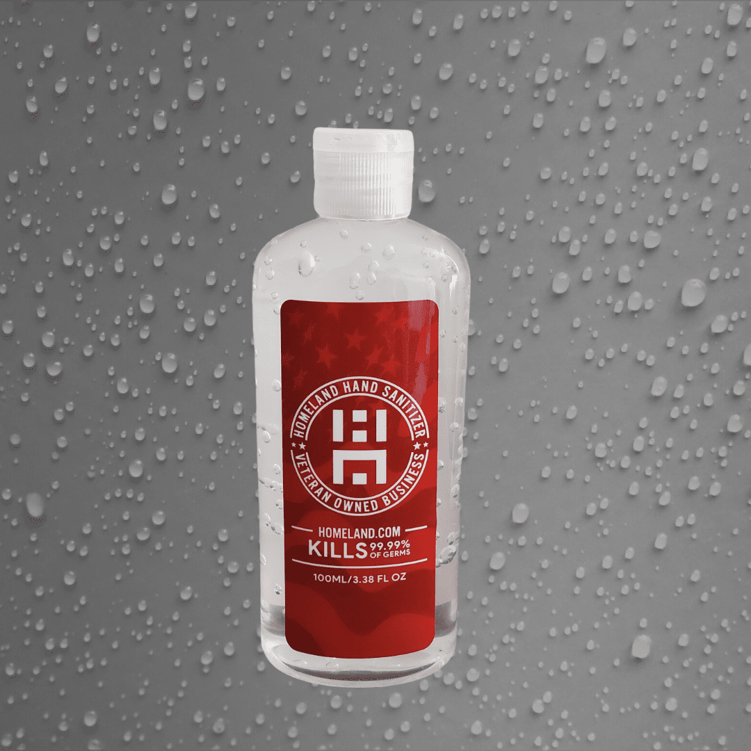100ml [3.38OZ] Homeland Aloe Hand Sanitizer Gel - Moisturizing & Antibacterial - Buy More Save More! Perfect for Travel, Office, School & Home Use