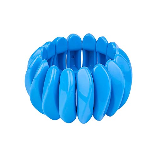 Anime Resin Stretch Bracelet for Women - Trendy Spring Jewelry with Rose Gold Metal | Perfect for Cosplay, Gifts & Everyday Wear