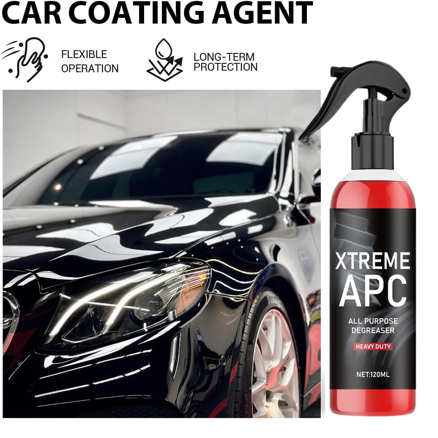 Xtreme APC Cleaner Degreaser - All Purpose Heavy Duty Cleaner for Cars, Bathrooms & Furniture | Gentle Yet Powerful Formula (3-Pack) | Perfect for Auto Detailing, Kitchen Deep Cleaning & Home Maintenance