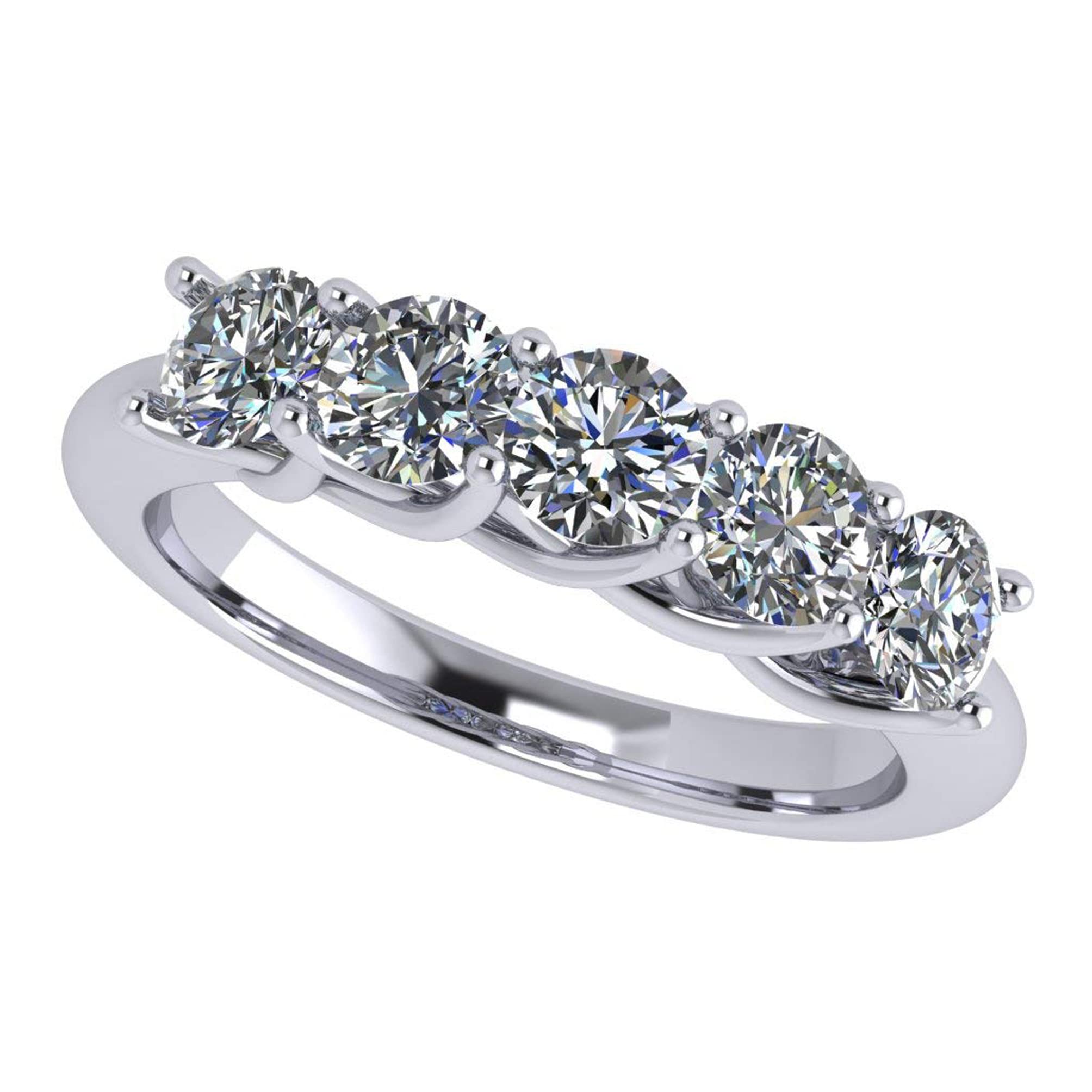 NANA Simulated Diamond Wedding Ring for Women - 1.00ctw Cubic Zirconia Bridal Band in Sterling Silver/10K/14K Gold - Perfect for Engagement, Anniversary & Special Occasion Jewelry Gift