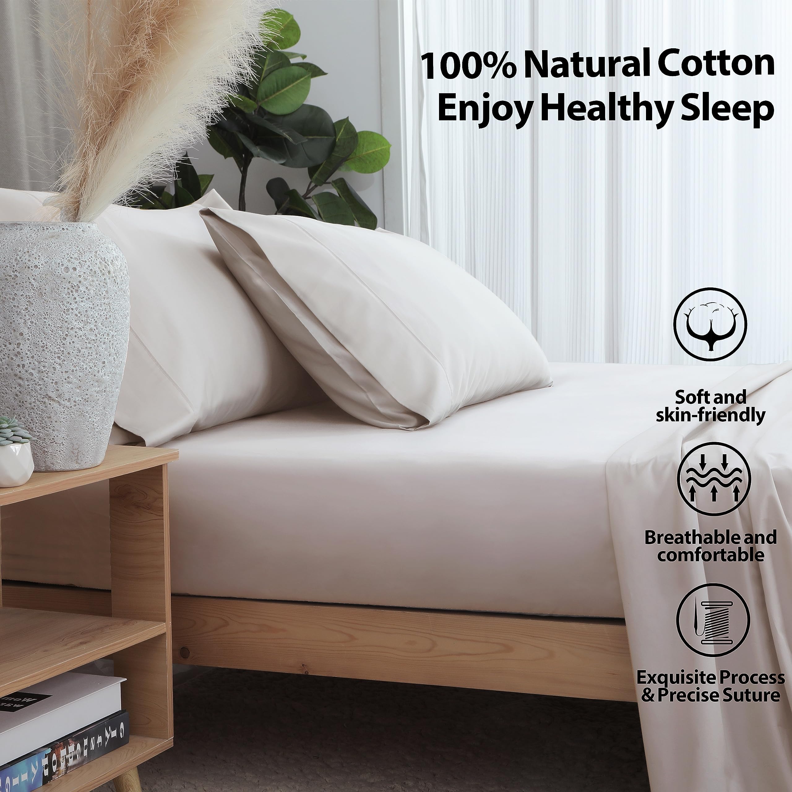 Egyptian Cotton 400 Thread Count Fitted Sheet - Deep Pocket 15