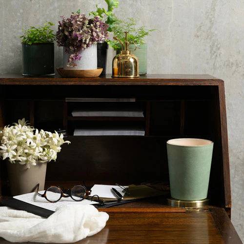 Scented Space 900g Leather Candle with Citrus Grove Aroma - Perfect for Home Decor, Relaxation & Gifts