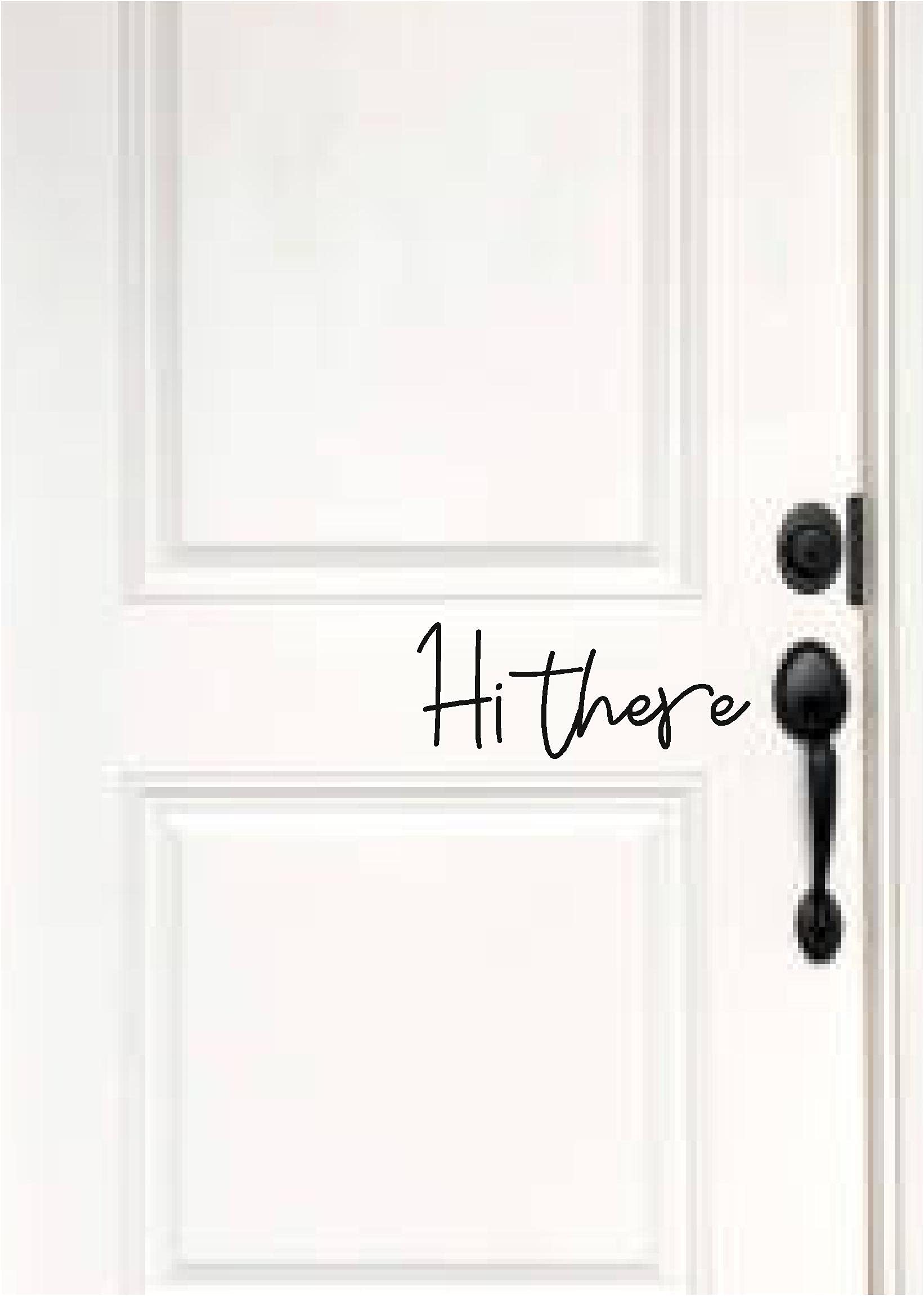 Vinyl Letter Decorative Wall Stickers for Front Door - Inspirational Home Decoration for Living Room, Bedroom & Office - Black Mural Decals (Perfect for Home Décor, Gift Ideas & Wall Art Projects)