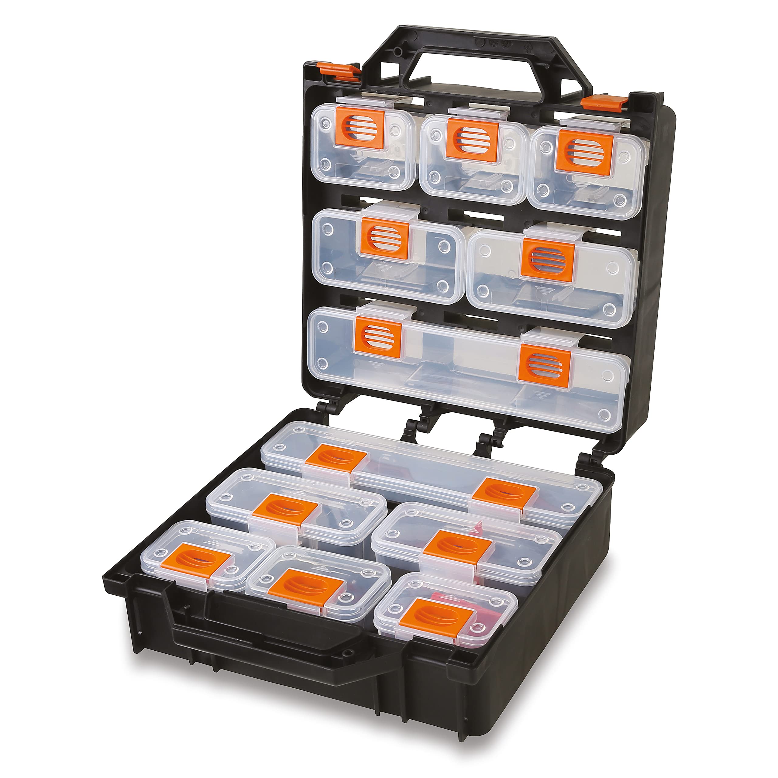 12 Compartment Plastic Storage Box with Removable Dividers - Perfect for Craft Supplies, Jewelry Organizer, Office Desk Accessories & Home Organization