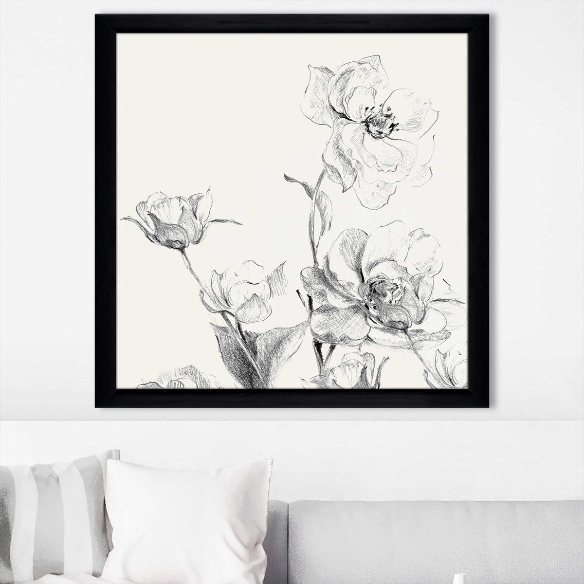 Amaryllis Field Square Art Print on Acrylic - Modern Wall Decor for Living Room, Bedroom & Office