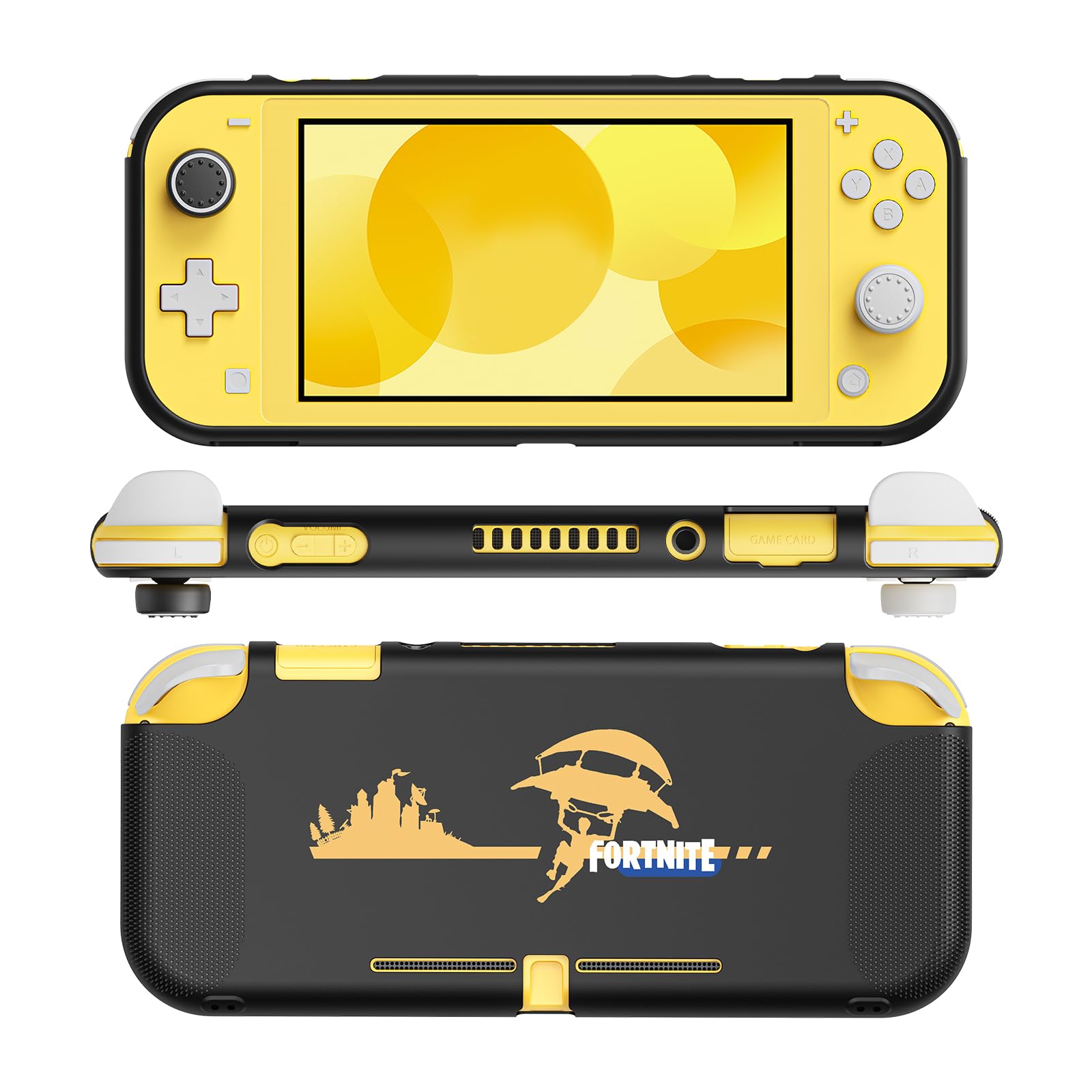 Fortnite Protective Case Compatible with Nintendo Switch Lite 2019 - Soft TPU Accessories with Thumb Grips - Perfect for Gaming & Travel
