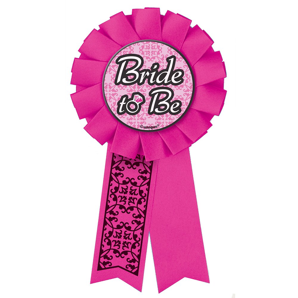 Hot Pink Bachelorette Party Bride to Be Award Ribbon - Fun Wedding Shower Prize for Bridal Party Games & Celebrations